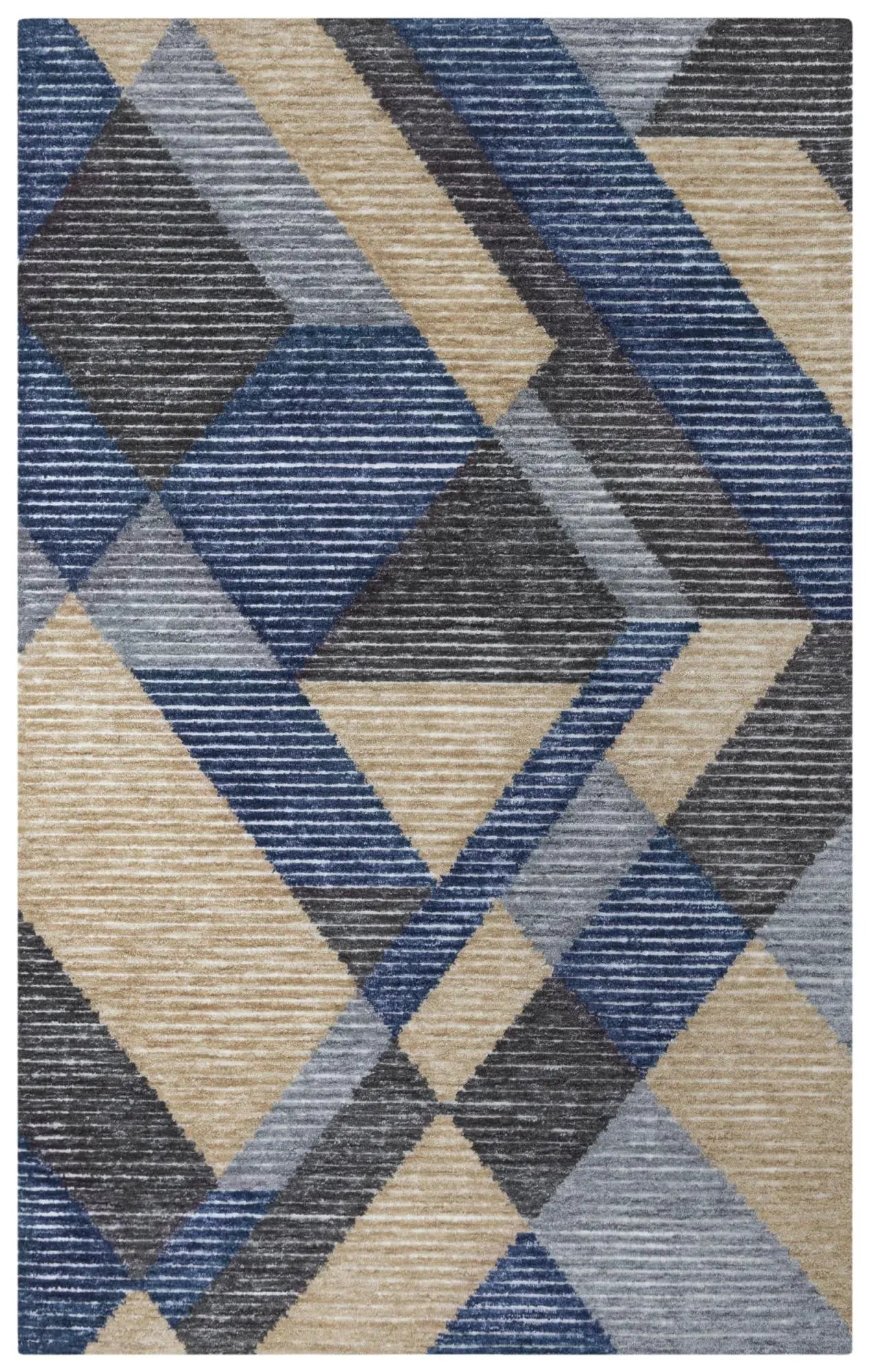 8' X 10' Ivory And Natural Geometric Hand Tufted Area Rug Homeroots Home Decor