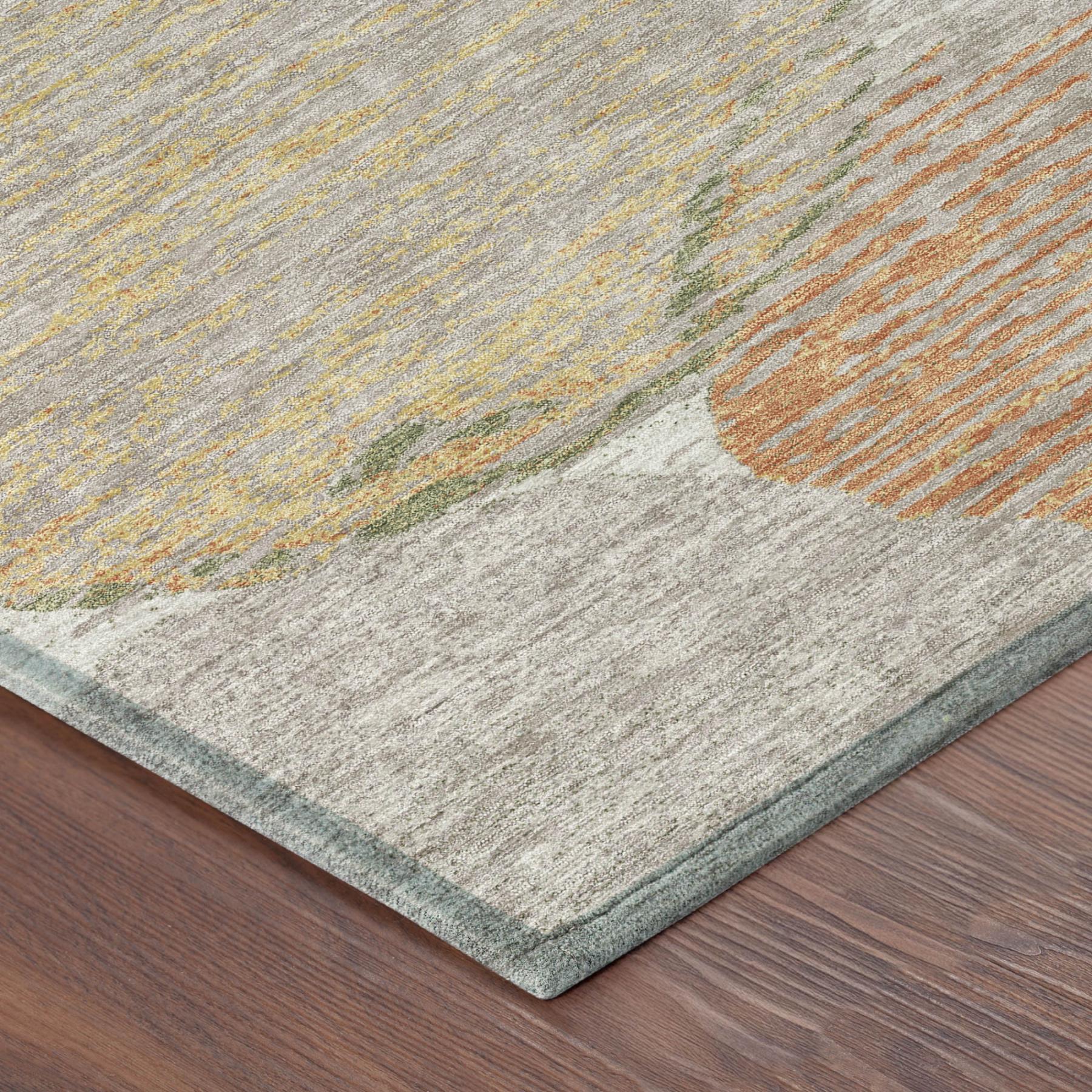 8' X 10' Ivory And Pewter Geometric Washable Indoor Outdoor Area Rug Homeroots Outdoor