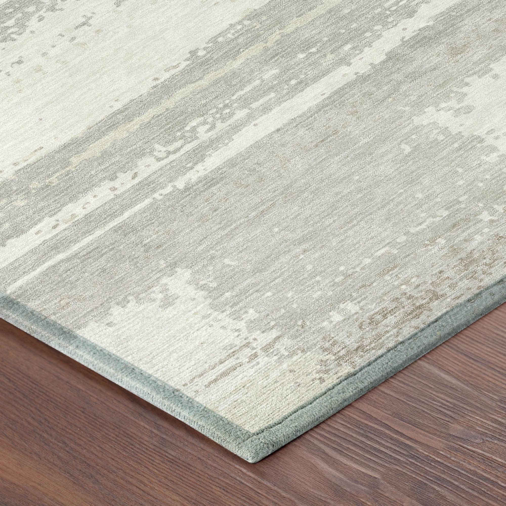 8' X 10' Ivory And Silver Geometric Washable Indoor Outdoor Area Rug Homeroots Outdoor