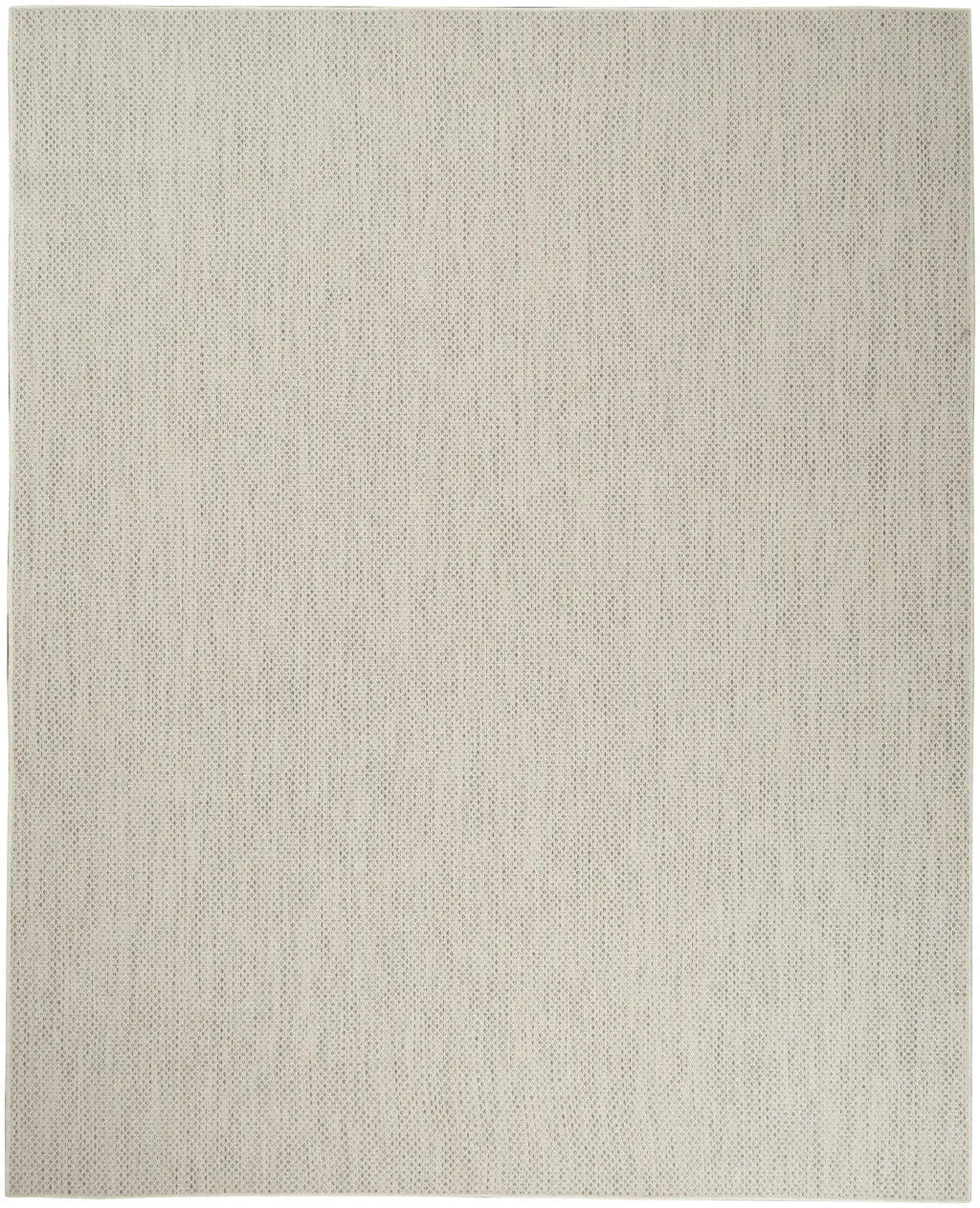 8' X 10' Ivory And Silver Indoor Outdoor Area Rug Homeroots Outdoor