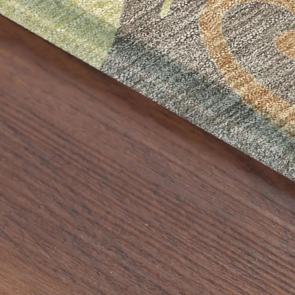 8' X 10' Ivory And Taupe Damask Washable Indoor Outdoor Area Rug Homeroots Outdoor