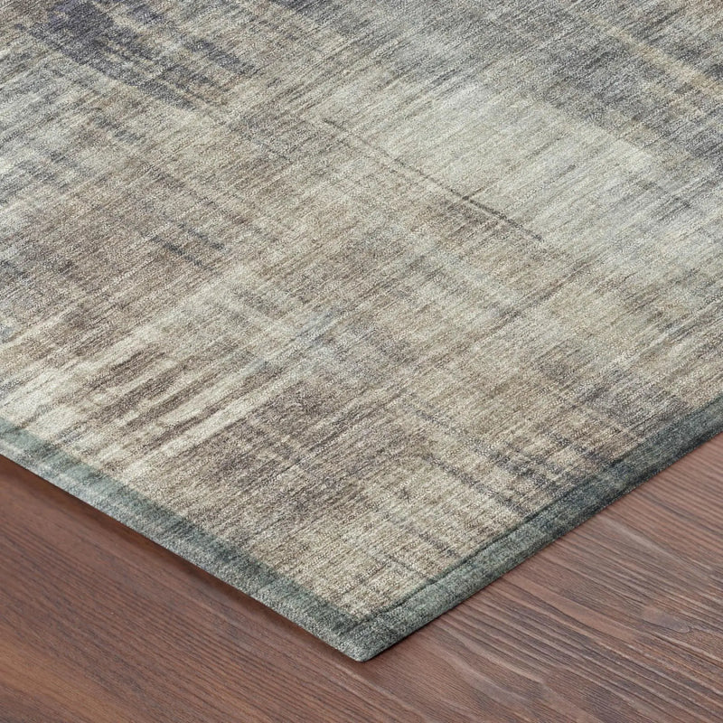 8' X 10' Khaki And Brown Abstract Washable Indoor Outdoor Area Rug Homeroots Outdoor