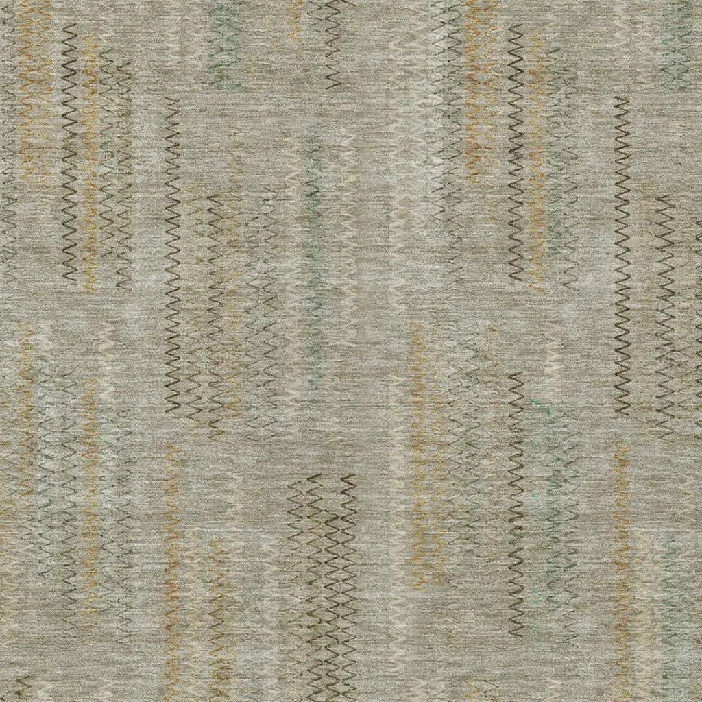 8' X 10' Khaki And Brown Abstract Washable Indoor Outdoor Area Rug Homeroots Outdoor