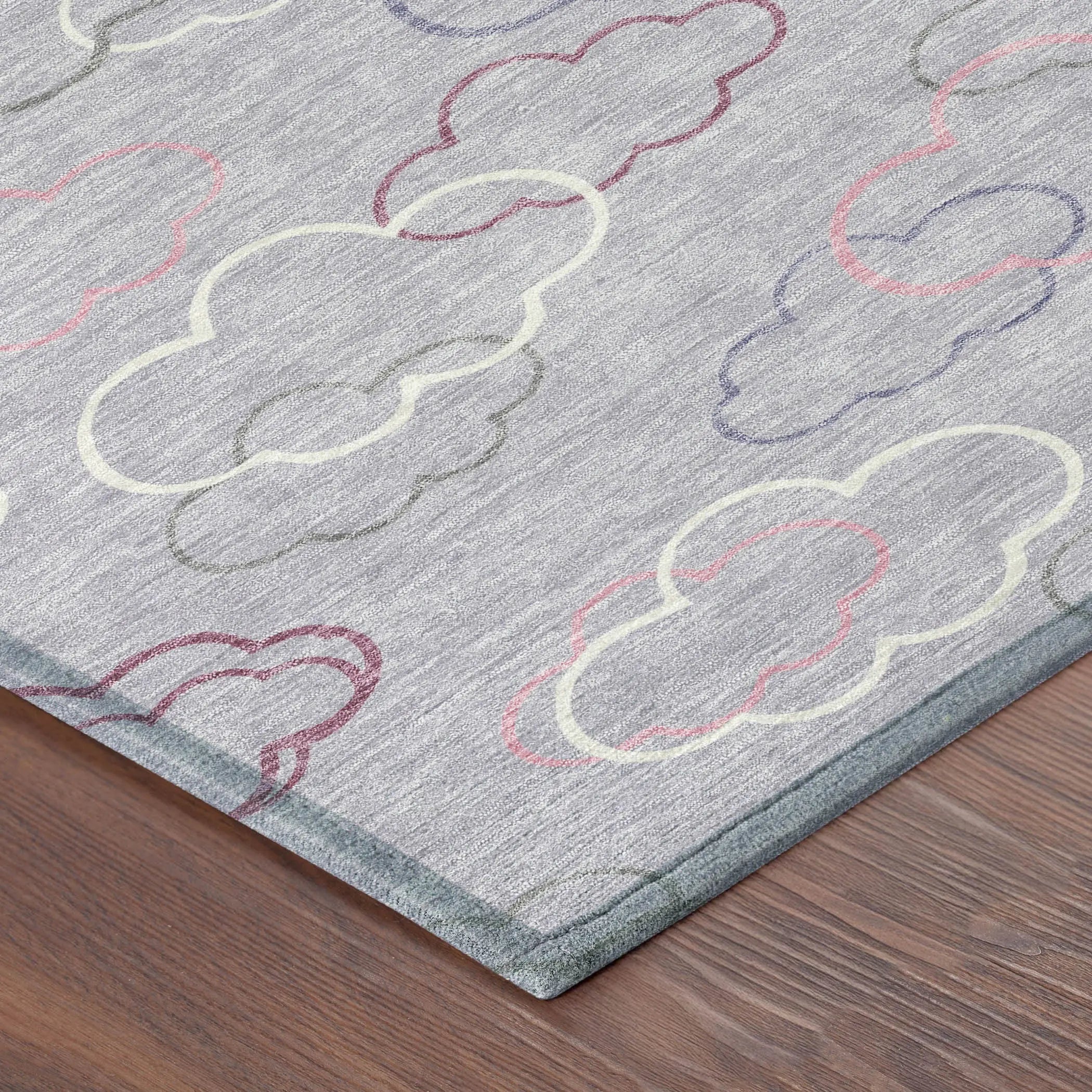 8' X 10' Lavender And Ivory Abstract Washable Indoor Outdoor Area Rug Homeroots Outdoor