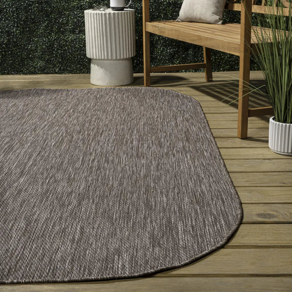 8' X 10' Light Brown Indoor Outdoor Area Rug Homeroots Outdoor