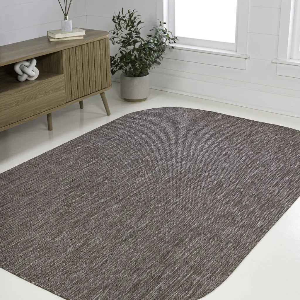 8' X 10' Light Brown Indoor Outdoor Area Rug Homeroots Outdoor