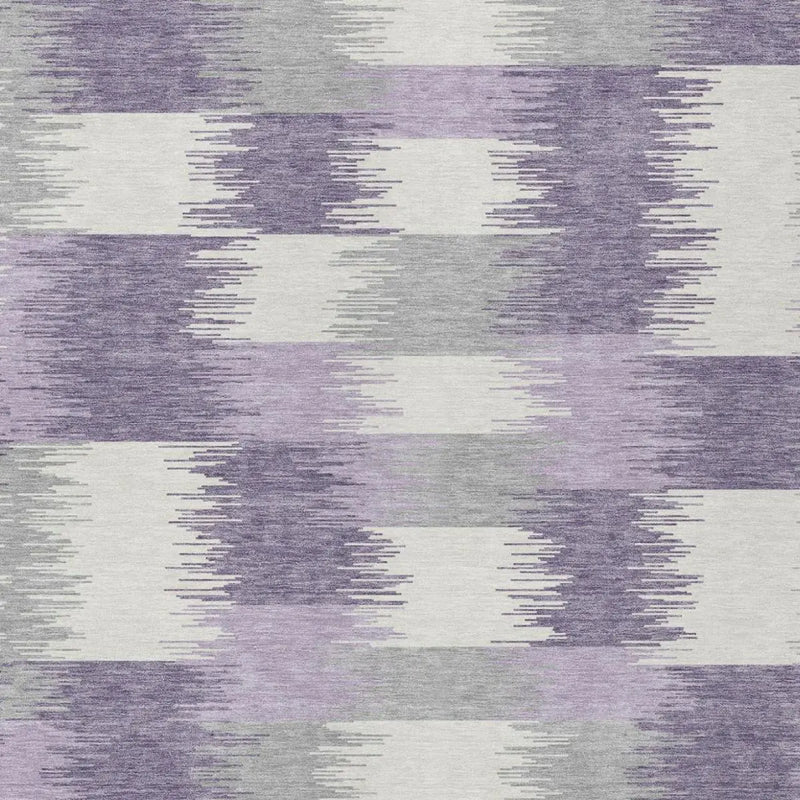 8' X 10' Lilac And Purple Geometric Washable Indoor Outdoor Area Rug Homeroots Outdoor