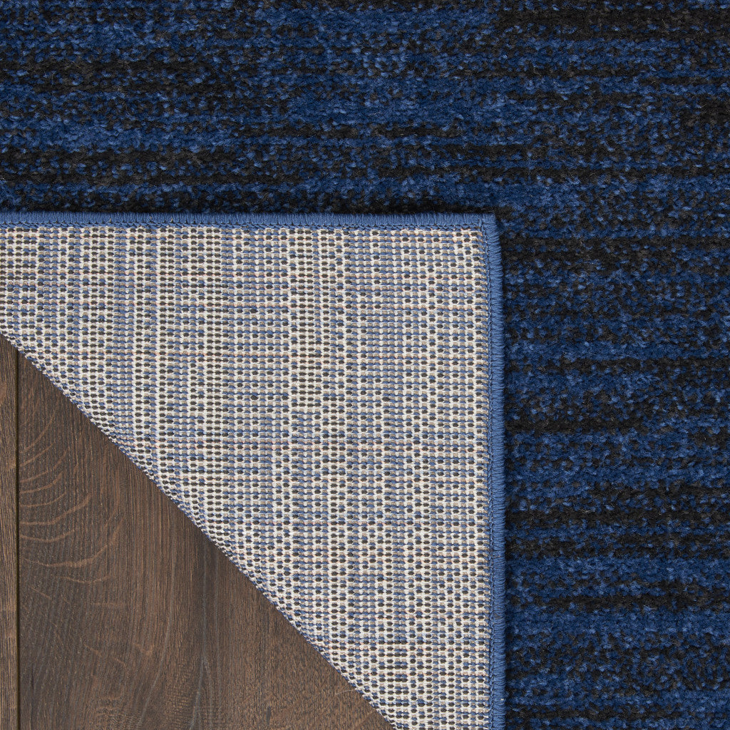 8' X 10' Midnight Blue Stain Resistant Indoor Outdoor Area Rug - GreatEagleInc