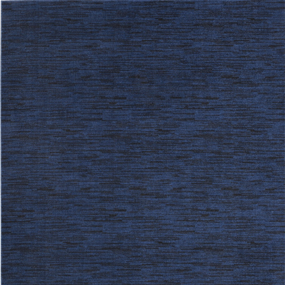 8' X 10' Midnight Blue Stain Resistant Indoor Outdoor Area Rug - GreatEagleInc