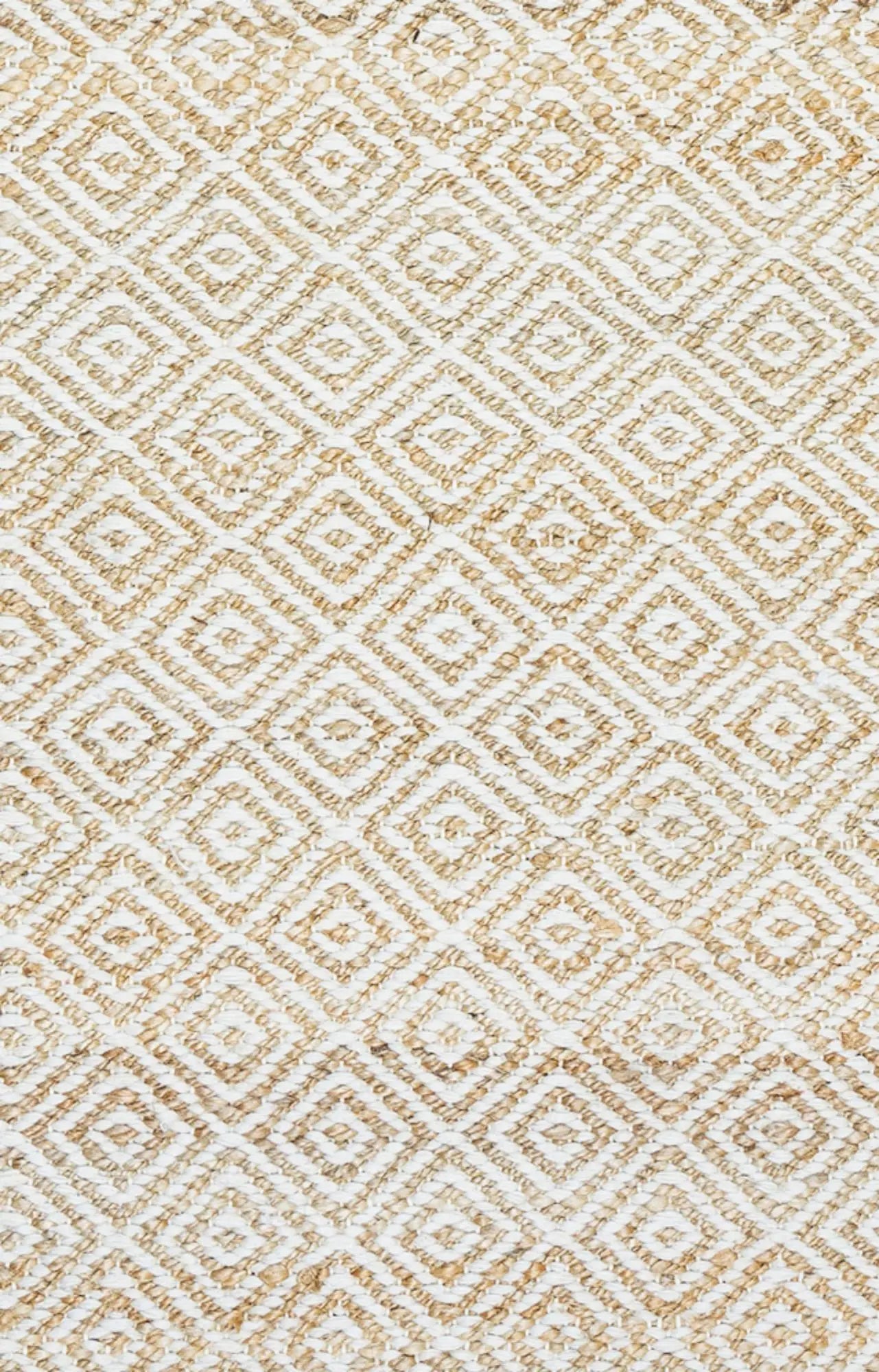 8' X 10' Natural And Beige Wool Geometric Hand Woven Area Rug Homeroots Home Decor