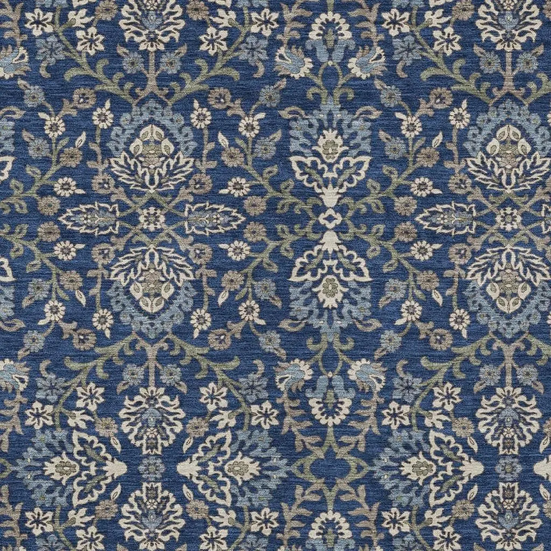 8' X 10' Navy Blue And Blue Geometric Washable Indoor Outdoor Area Rug Homeroots Outdoor