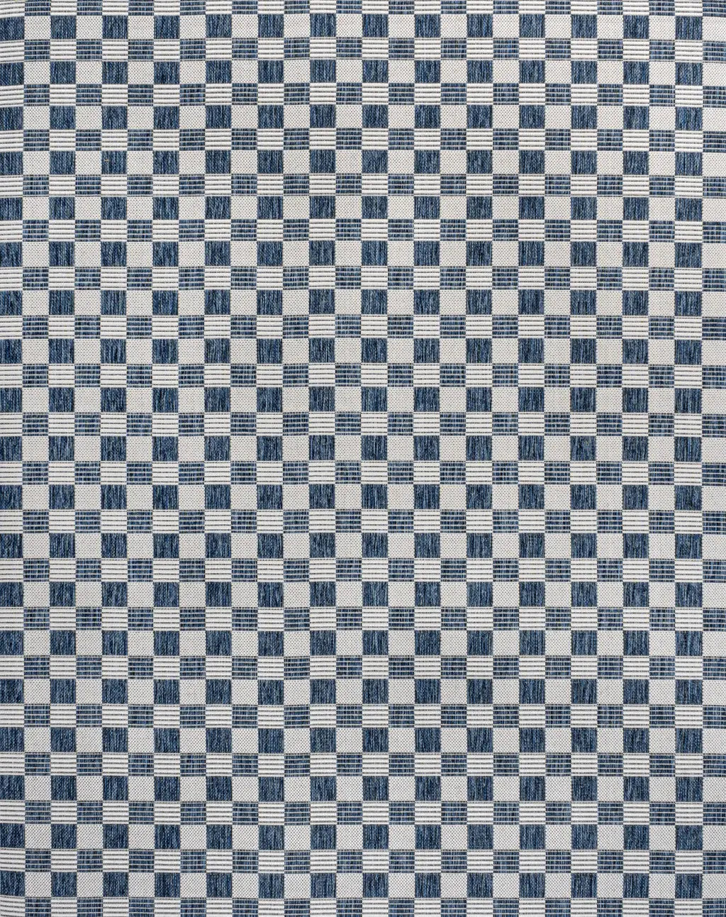 8' X 10' Navy Blue And Cream Geometric Indoor Outdoor Area Rug Homeroots Outdoor
