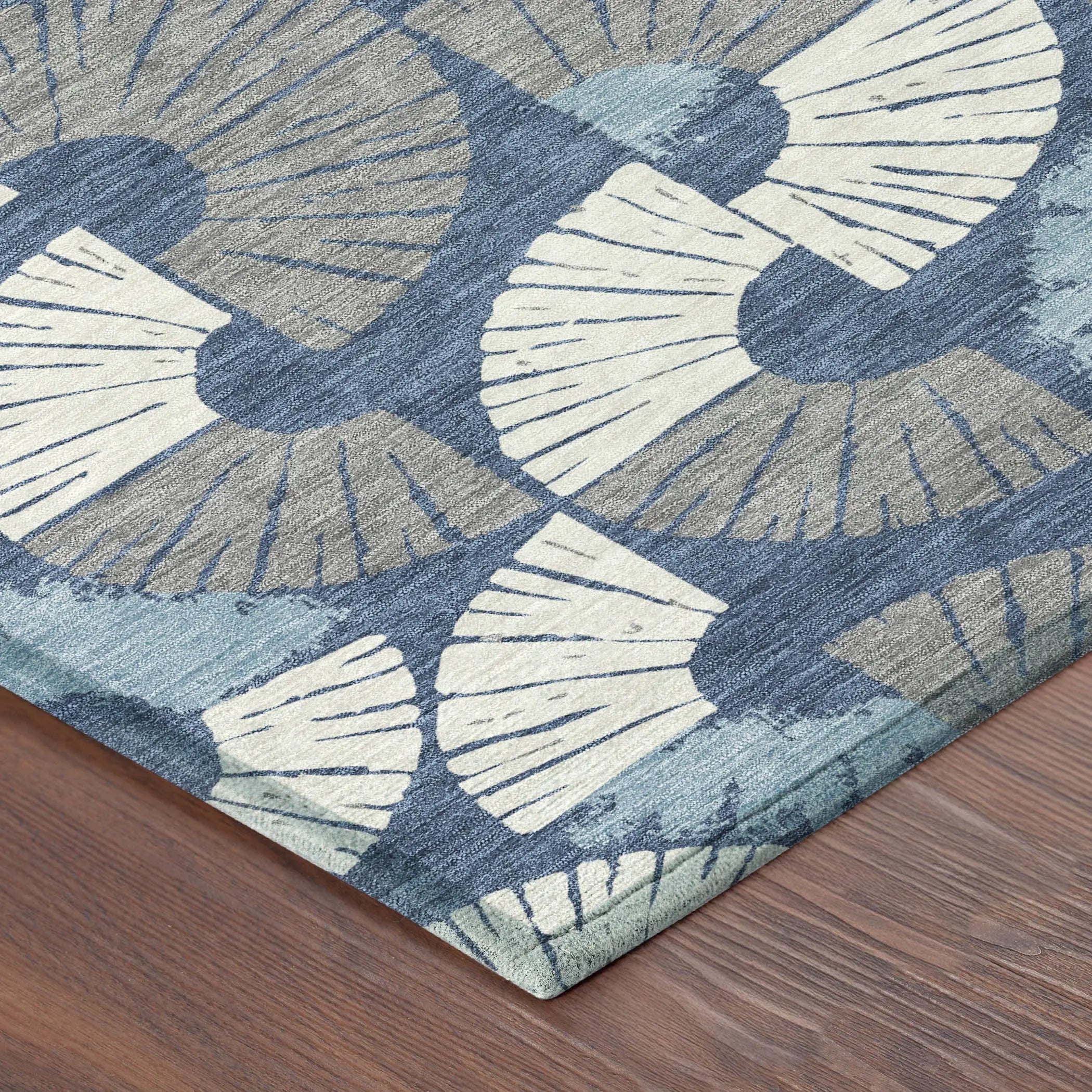 8' X 10' Navy Blue And Ivory Geometric Washable Indoor Outdoor Area Rug Homeroots Outdoor