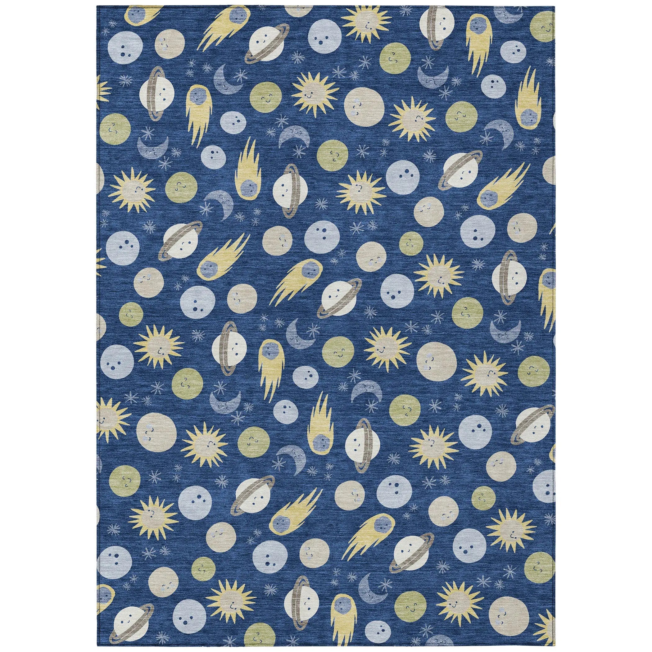 8' X 10' Navy Blue And Ivory Geometric Washable Indoor Outdoor Area Rug Homeroots Outdoor