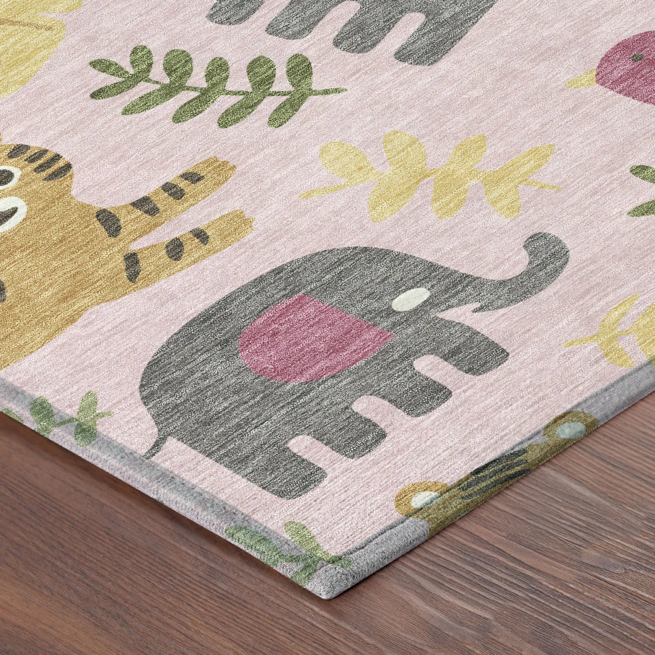 8' X 10' Pink And Ivory Abstract Washable Indoor Outdoor Area Rug Homeroots Outdoor