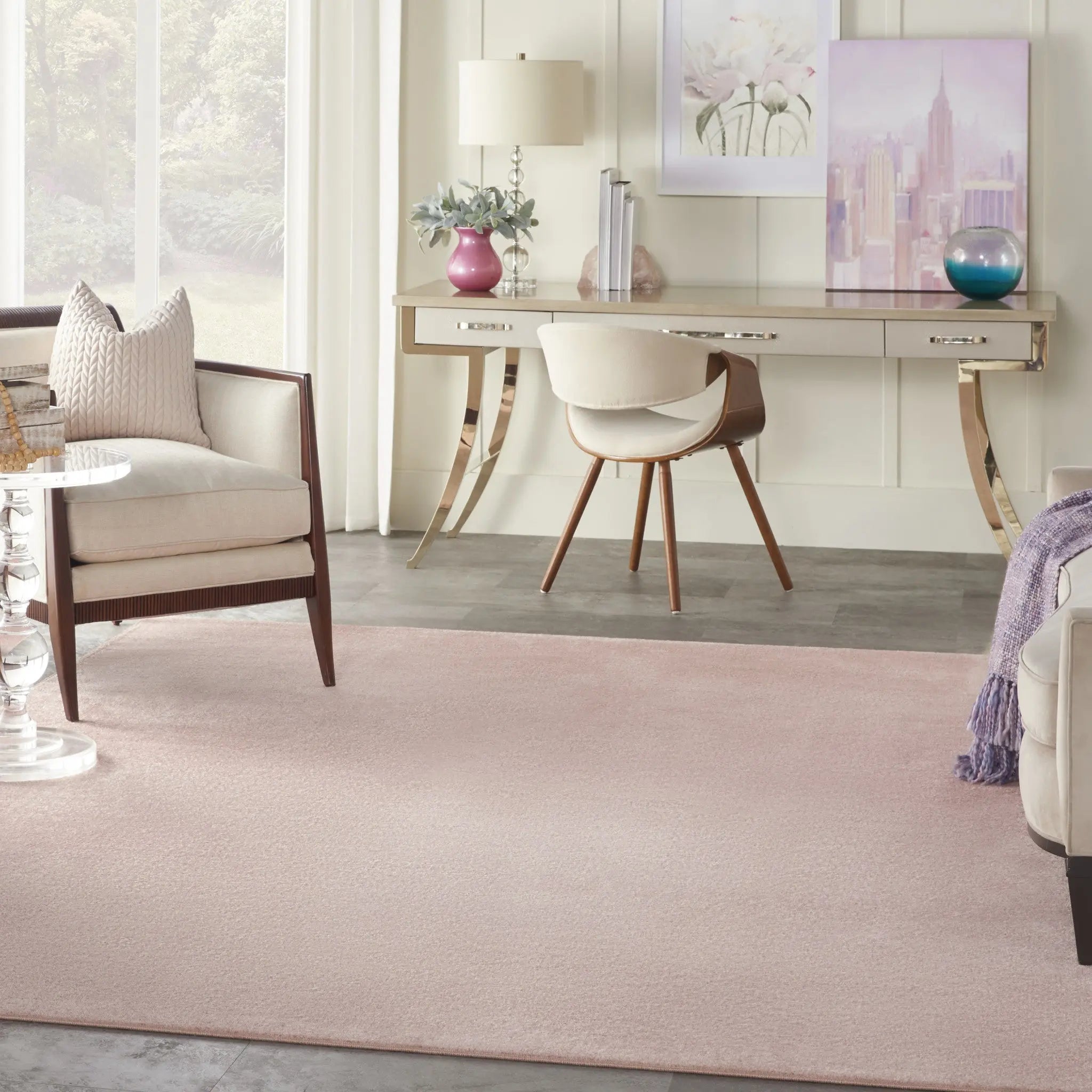 8' X 10' Pink Indoor Outdoor Area Rug - GreatEagleInc