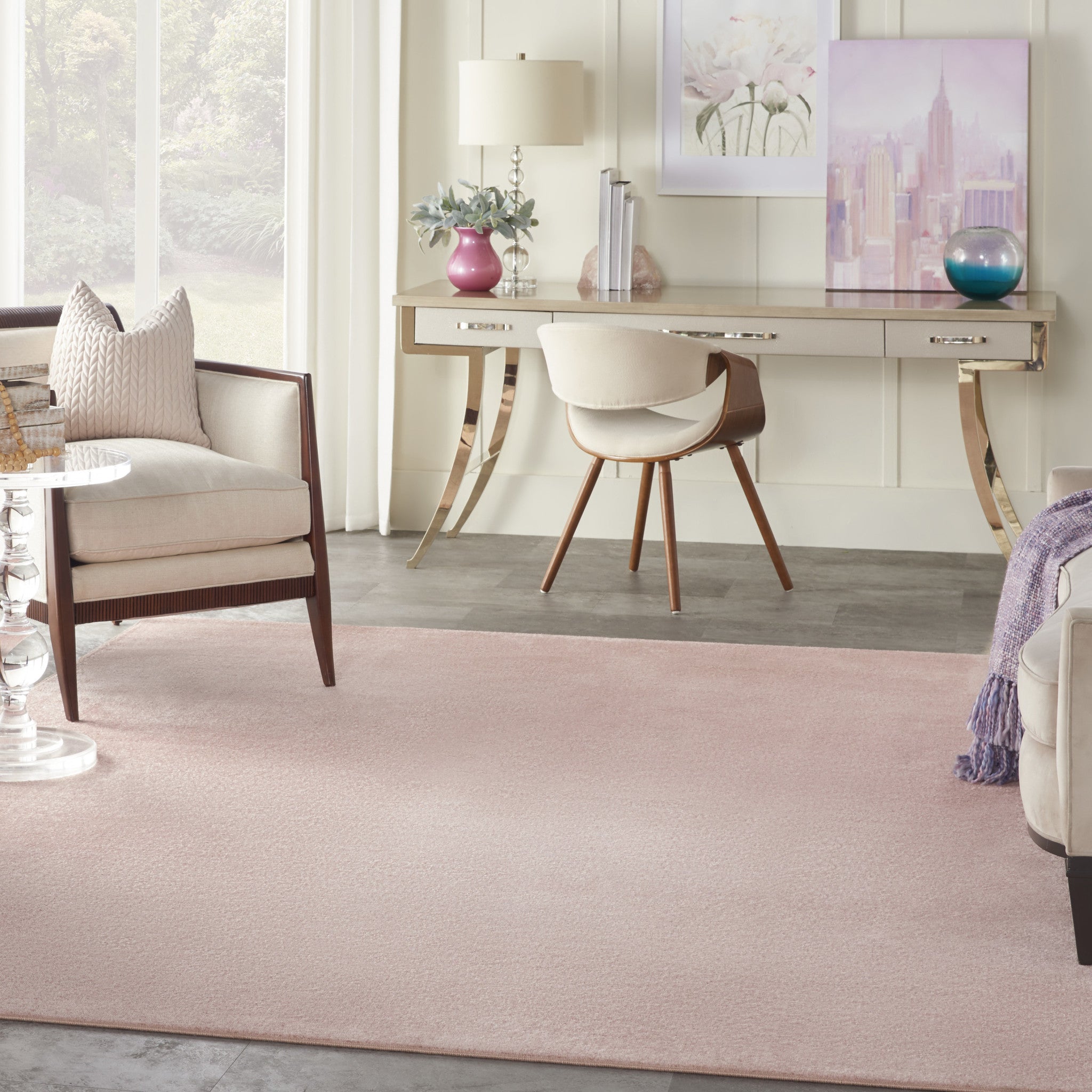 8' X 10' Pink Indoor Outdoor Area Rug - GreatEagleInc