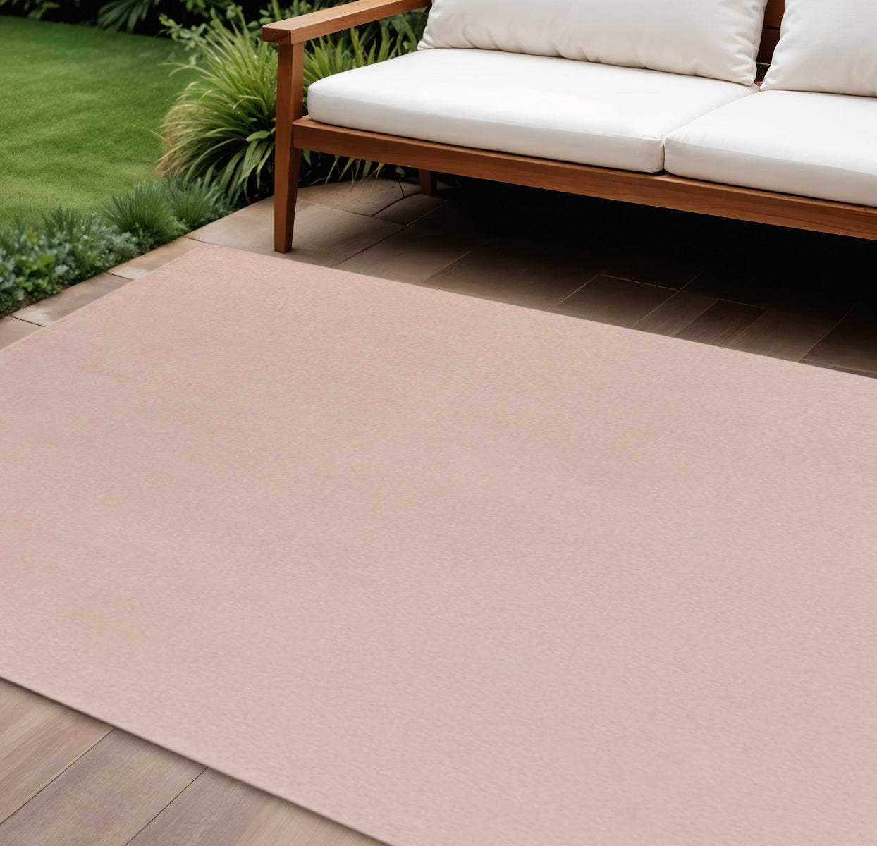 8' X 10' Pink Indoor Outdoor Area Rug - GreatEagleInc