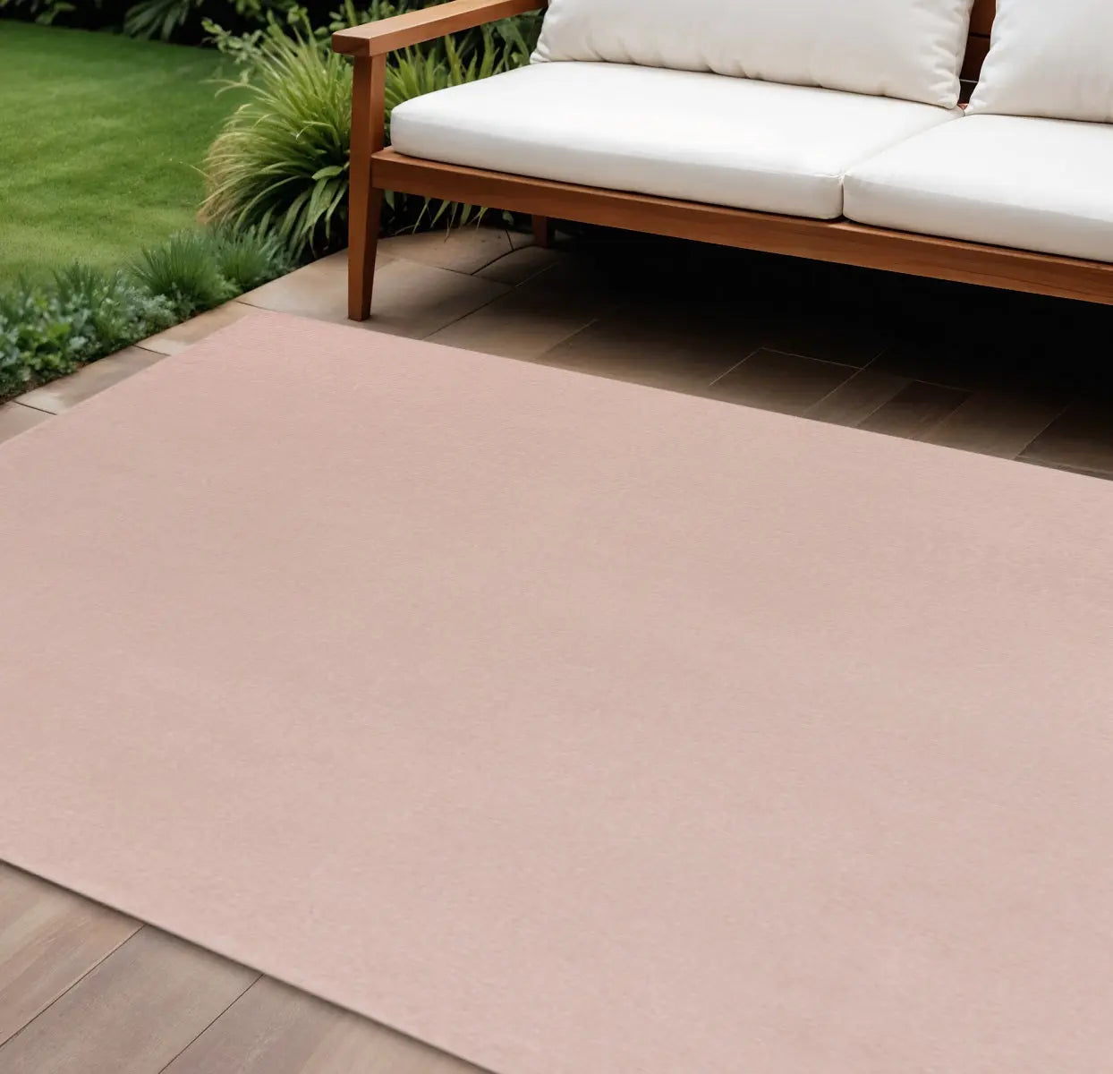 8' X 10' Pink Indoor Outdoor Area Rug - GreatEagleInc
