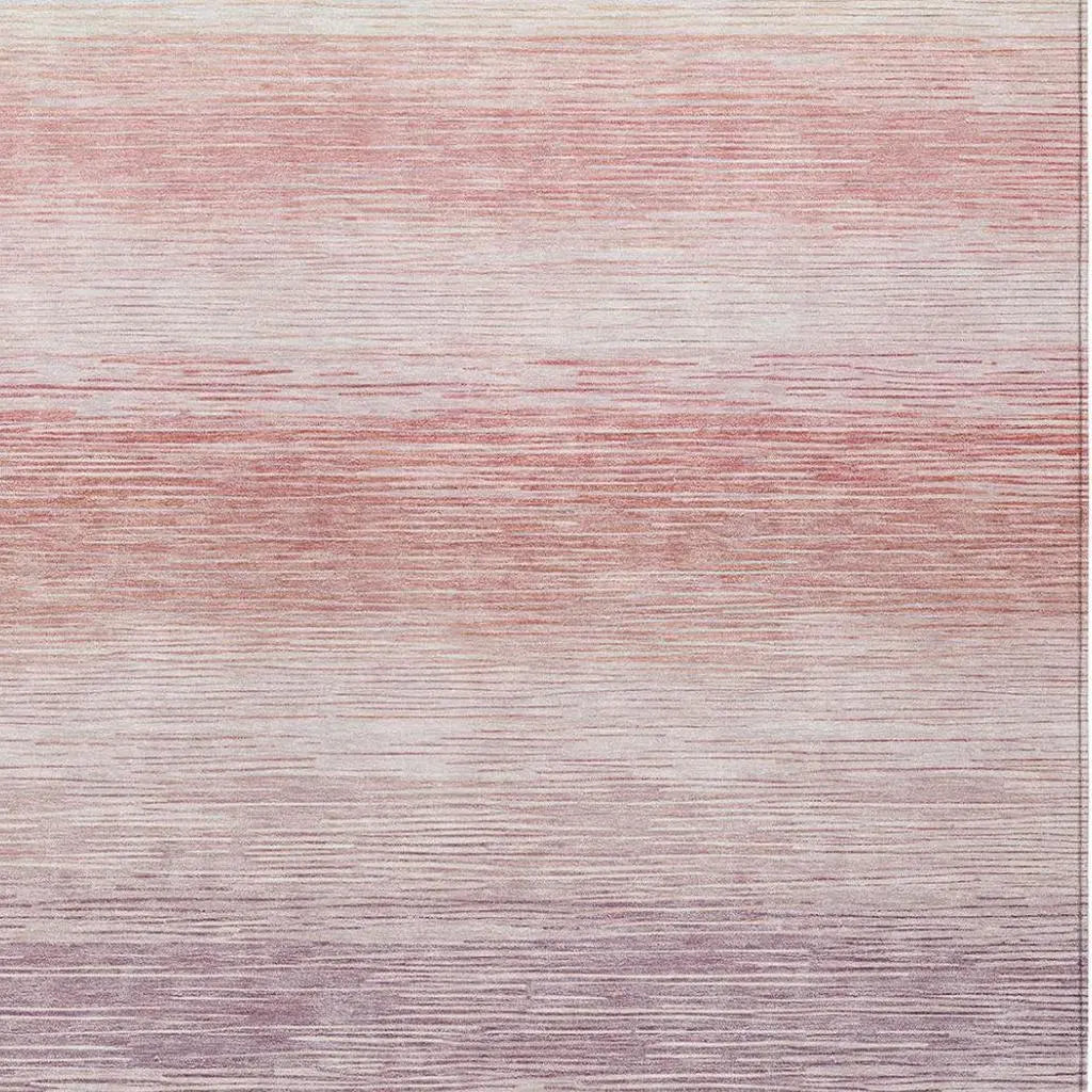 8' X 10' Plum And Purple Striped Washable Indoor Outdoor Area Rug Homeroots Outdoor