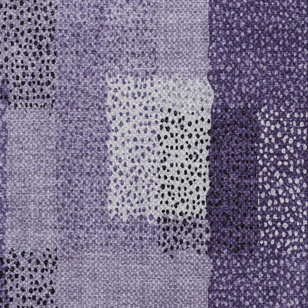 8' X 10' Purple And Lavender Abstract Washable Indoor Outdoor Area Rug Homeroots Outdoor