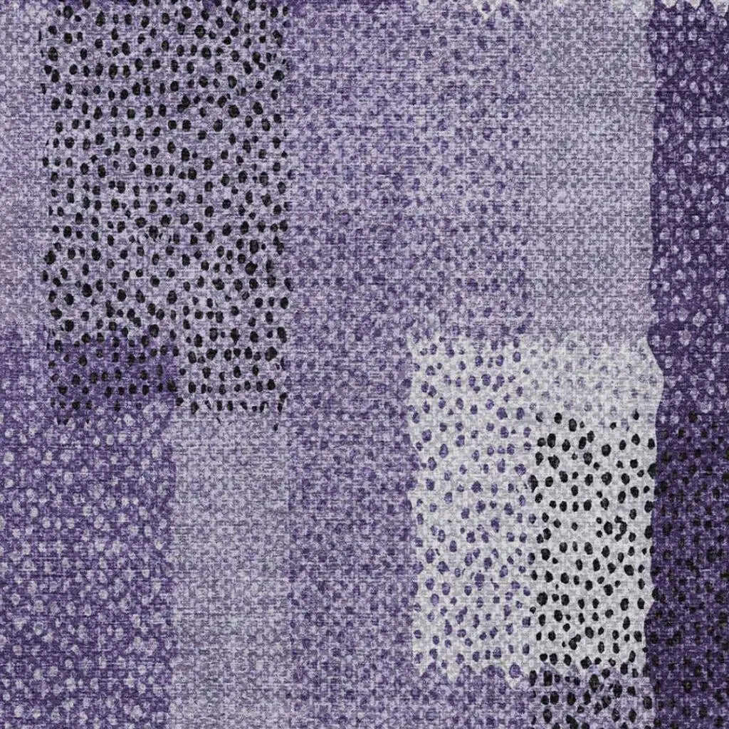 8' X 10' Purple And Lavender Abstract Washable Indoor Outdoor Area Rug Homeroots Outdoor