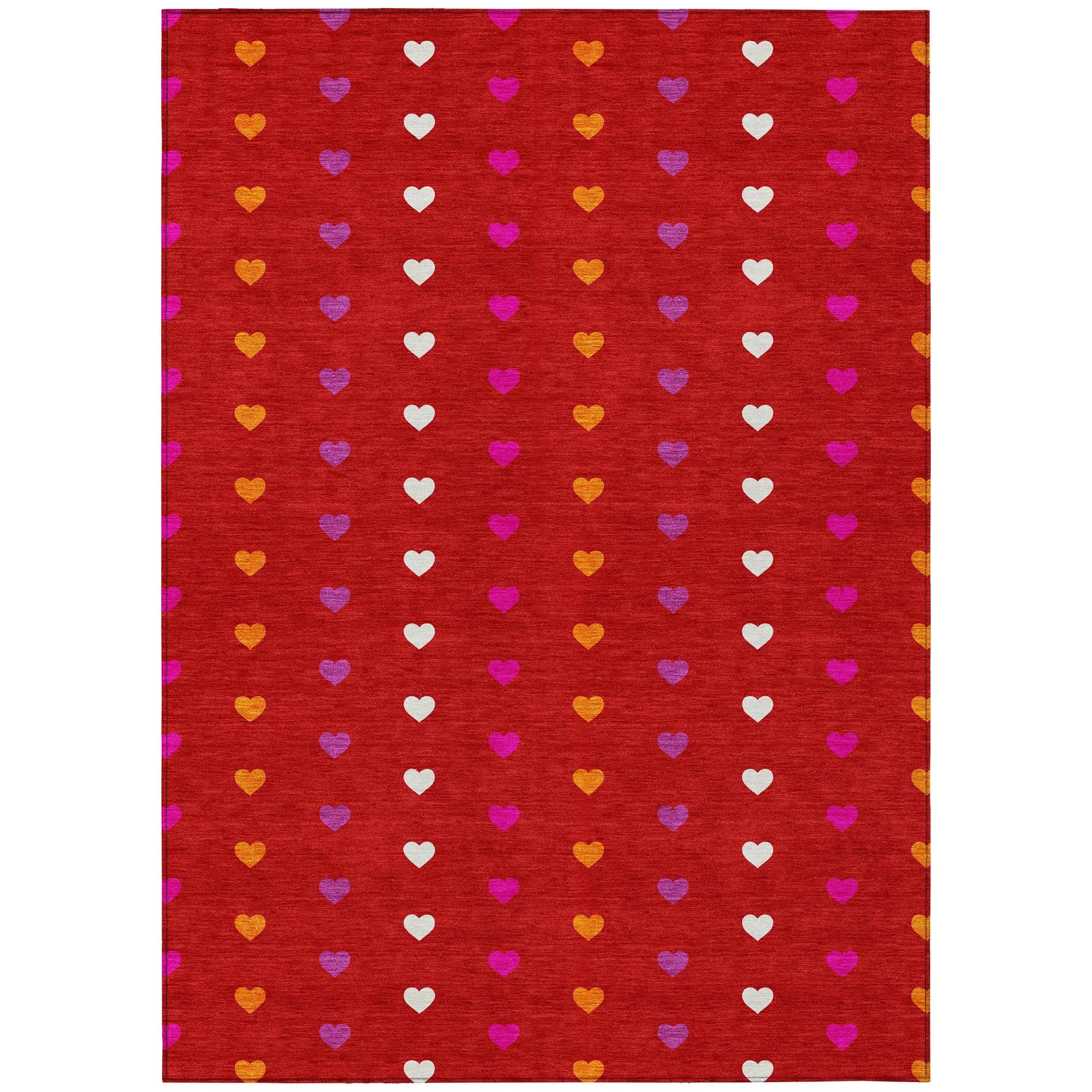 8' X 10' Red And Ivory Geometric Washable Indoor Outdoor Area Rug Homeroots Outdoor