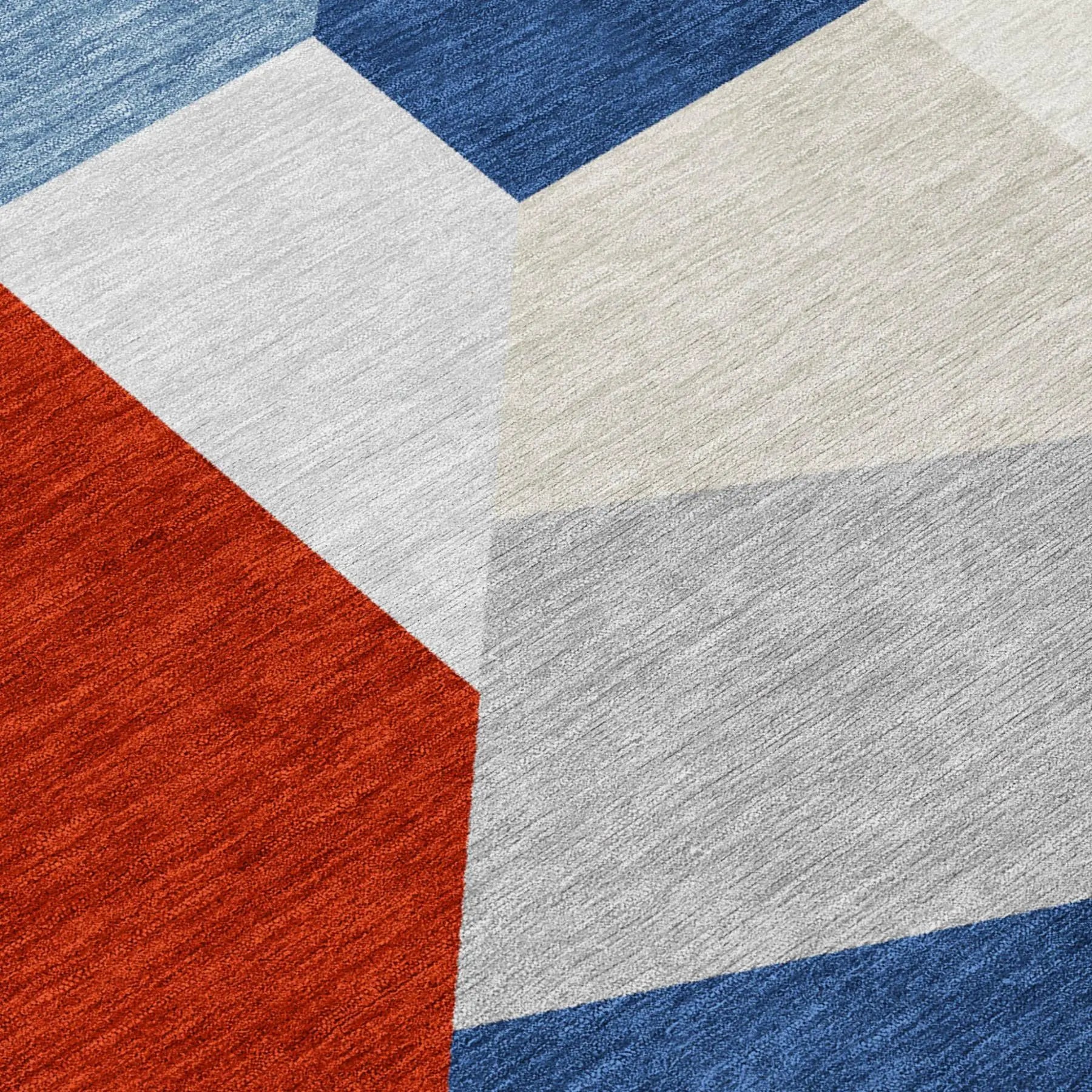 8' X 10' Red And Silver Geometric Washable Indoor Outdoor Area Rug Homeroots Outdoor