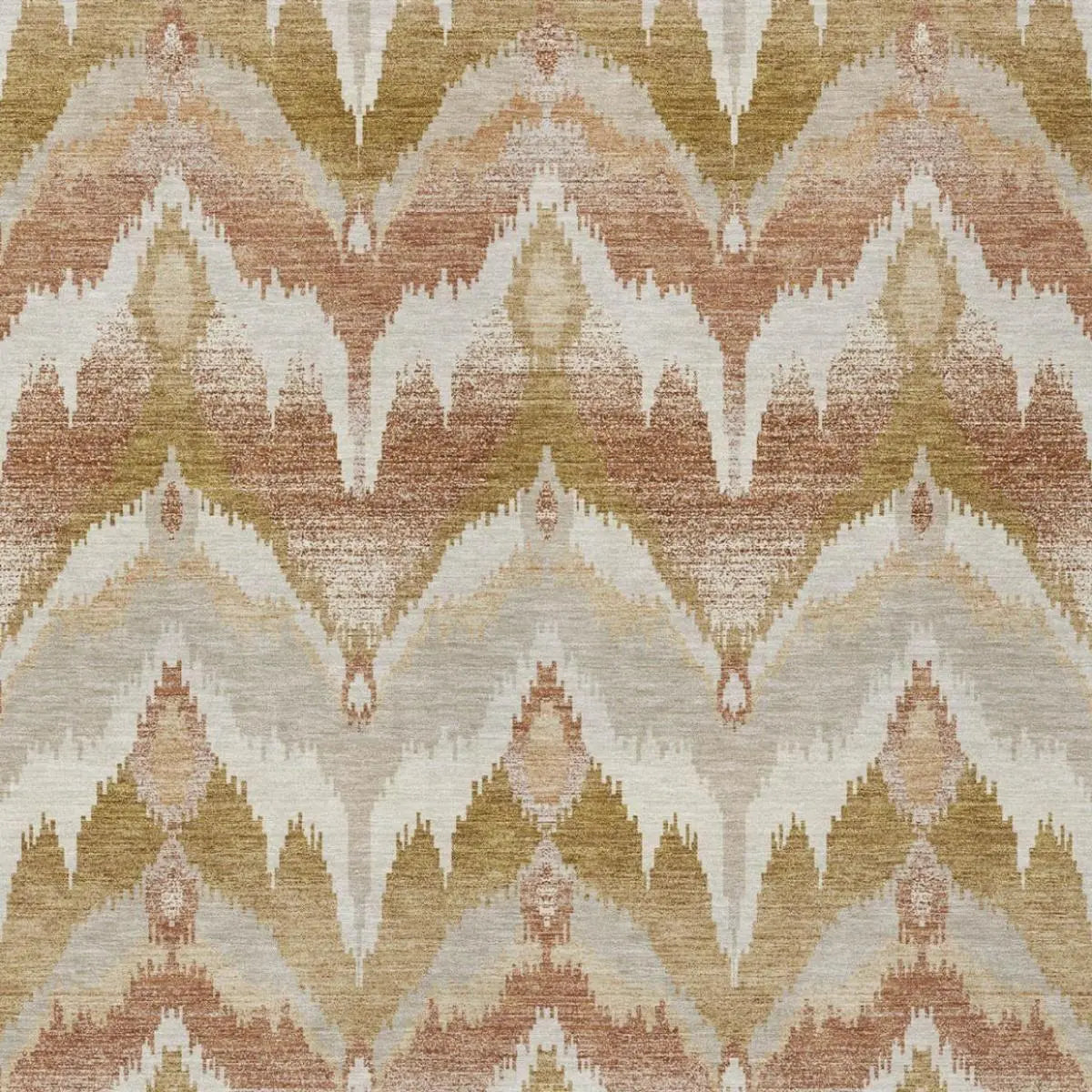 8' X 10' Rust And Orange Abstract Washable Indoor Outdoor Area Rug Homeroots Outdoor