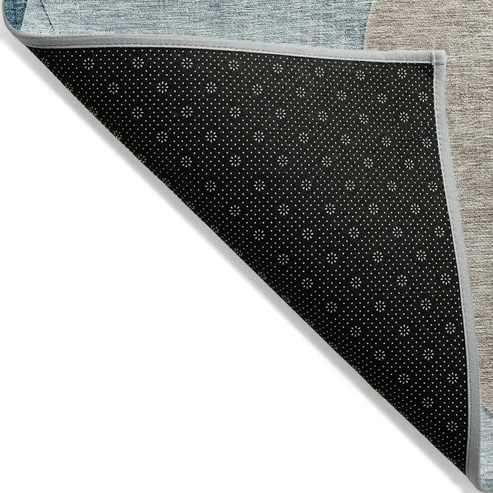 8' X 10' Rust Beige And Teal Blue Geometric Washable Indoor Outdoor Area Rug Homeroots Outdoor