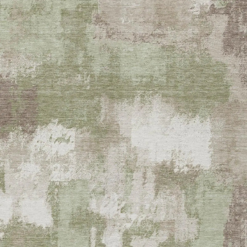 8' X 10' Sage And Green Abstract Washable Indoor Outdoor Area Rug Homeroots Outdoor