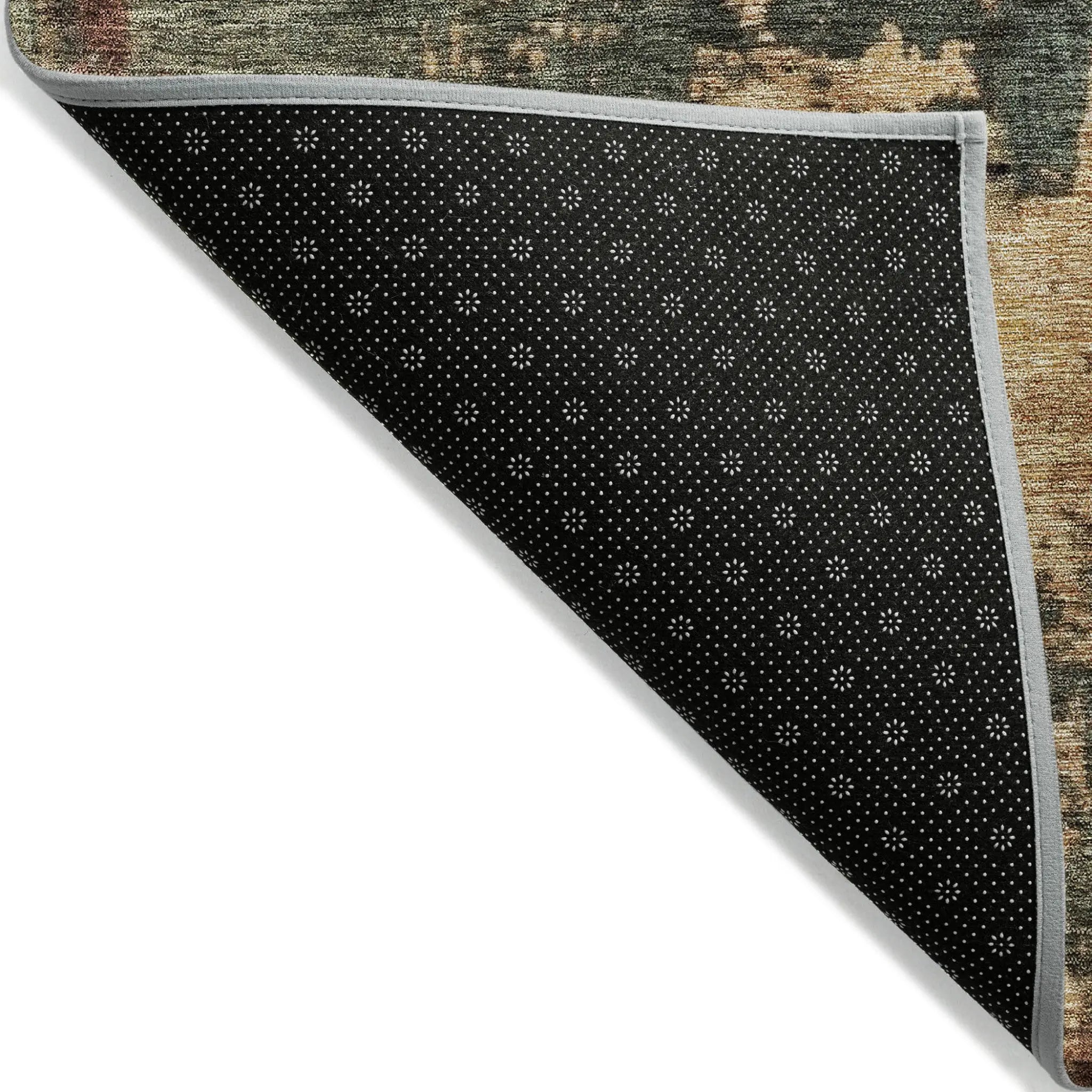 8' X 10' Sage Tan And Copper Abstract Washable Indoor Outdoor Area Rug Homeroots Outdoor