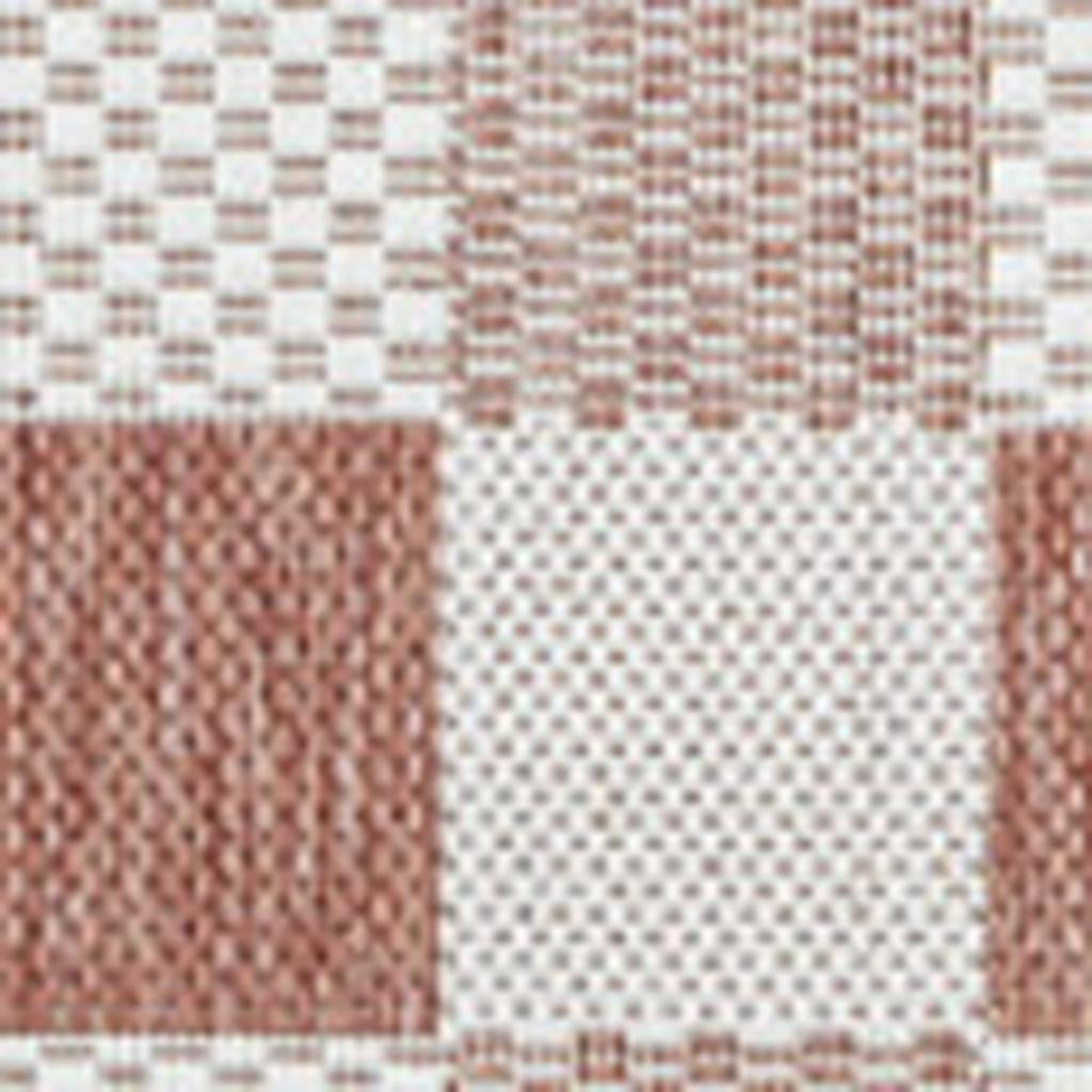 8' X 10' Salmon And Cream Geometric Indoor Outdoor Area Rug - GreatEagleInc