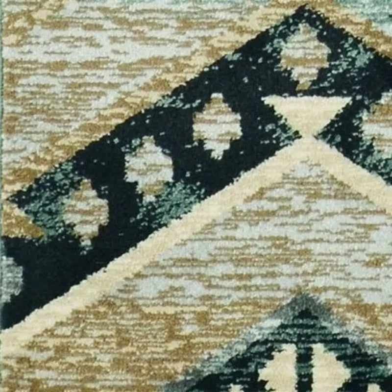8' X 10' Seafoam Lodge Area Rug Homeroots Outdoor