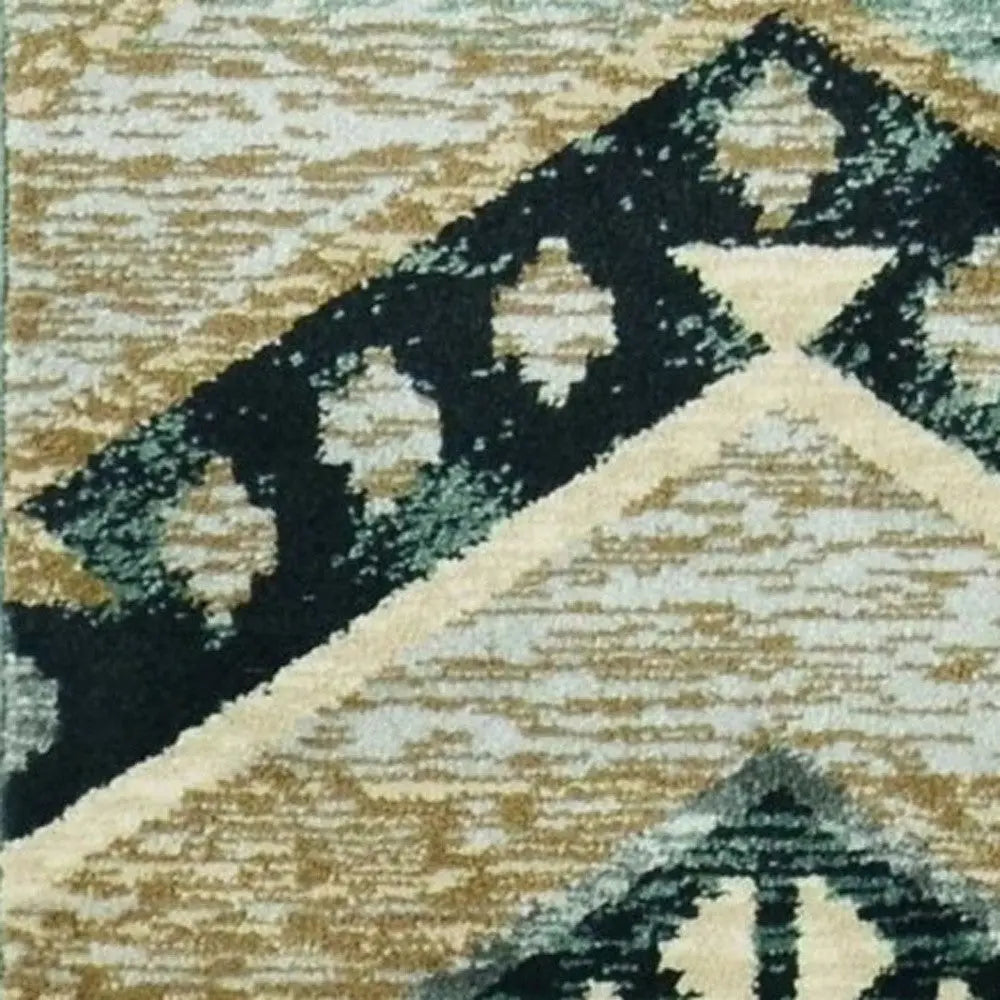 8' X 10' Seafoam Lodge Area Rug Homeroots Outdoor