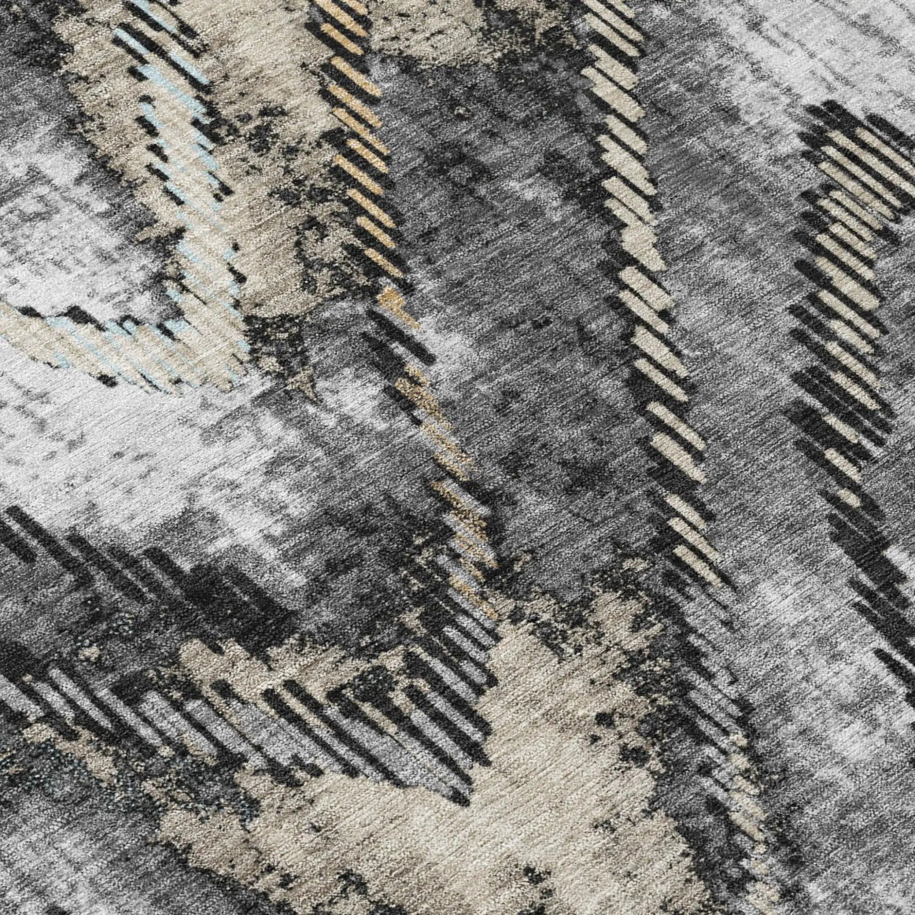 8' X 10' Silver And Gray Abstract Washable Indoor Outdoor Area Rug Homeroots Outdoor