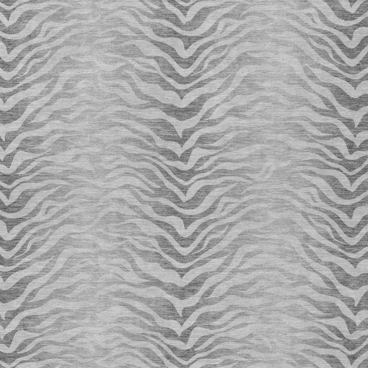 8' X 10' Silver And Gray Animal Print Washable Indoor Outdoor Area Rug Homeroots Outdoor