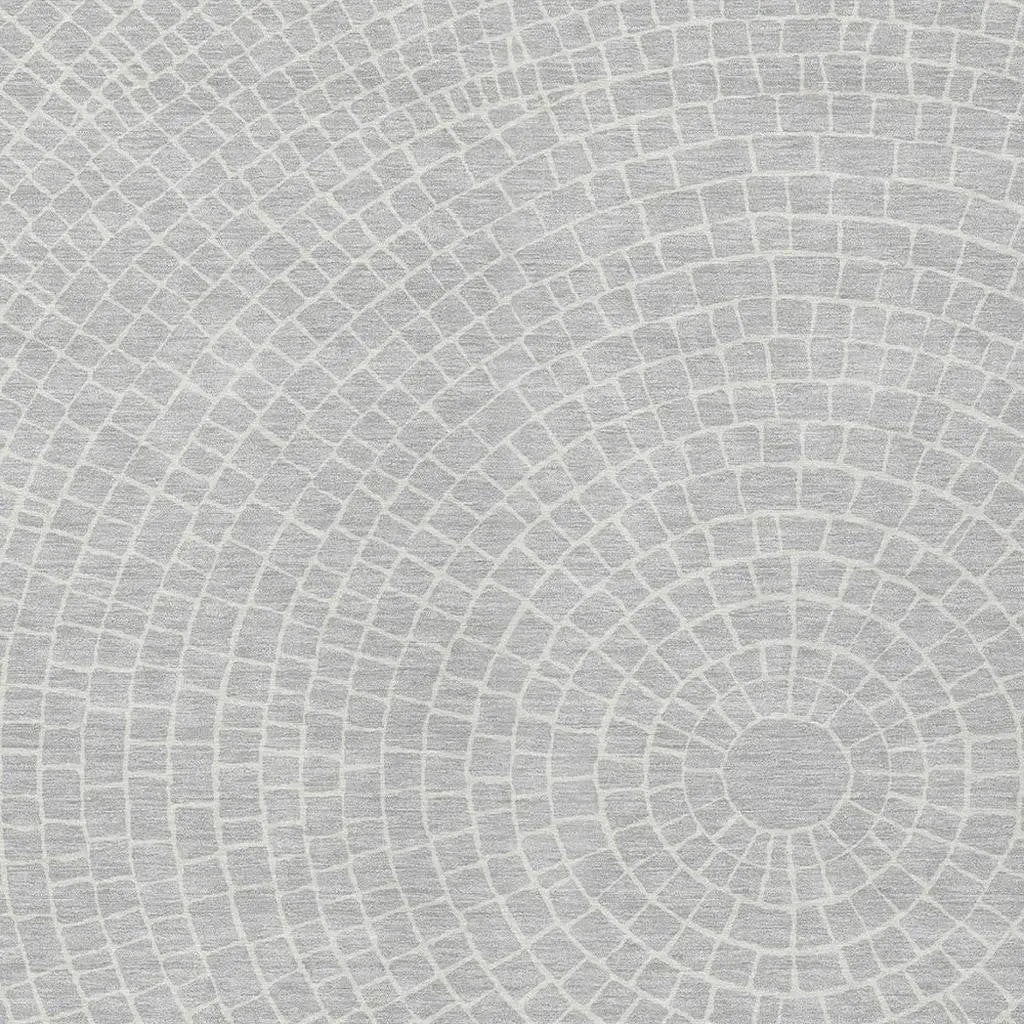 8' X 10' Silver And Ivory Geometric Washable Indoor Outdoor Area Rug Homeroots Outdoor
