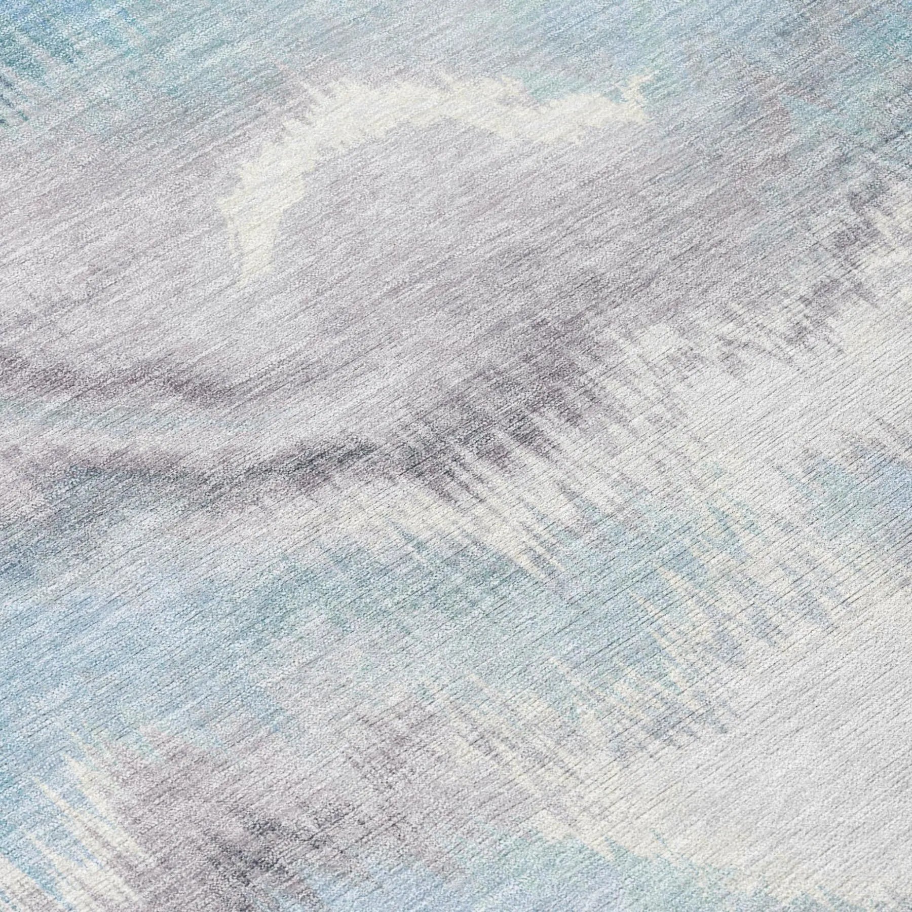 8' X 10' Sky Blue And Blue Abstract Washable Indoor Outdoor Area Rug Homeroots Outdoor