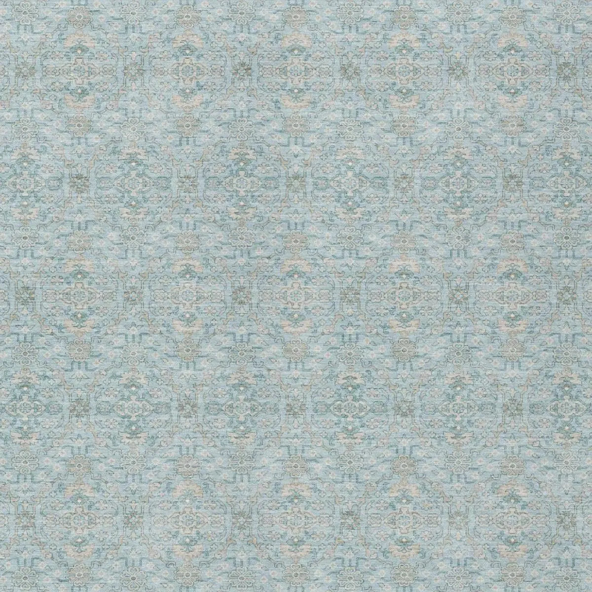8' X 10' Sky Blue And Blue Oriental Washable Indoor Outdoor Area Rug Homeroots Outdoor