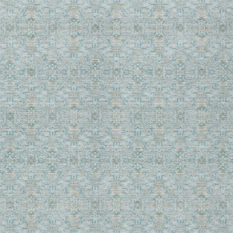 8' X 10' Sky Blue And Blue Oriental Washable Indoor Outdoor Area Rug Homeroots Outdoor