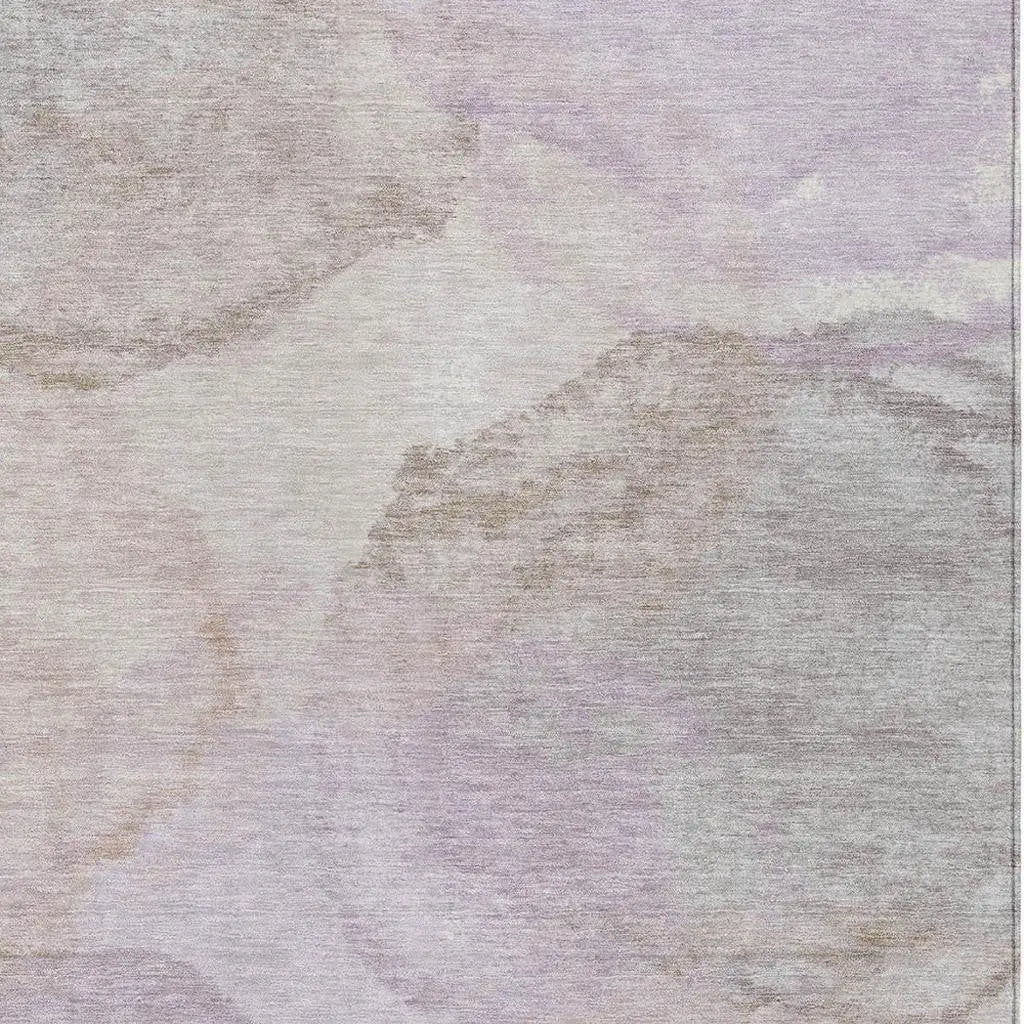 8' X 10' Taupe And Beige Abstract Washable Indoor Outdoor Area Rug Homeroots Outdoor