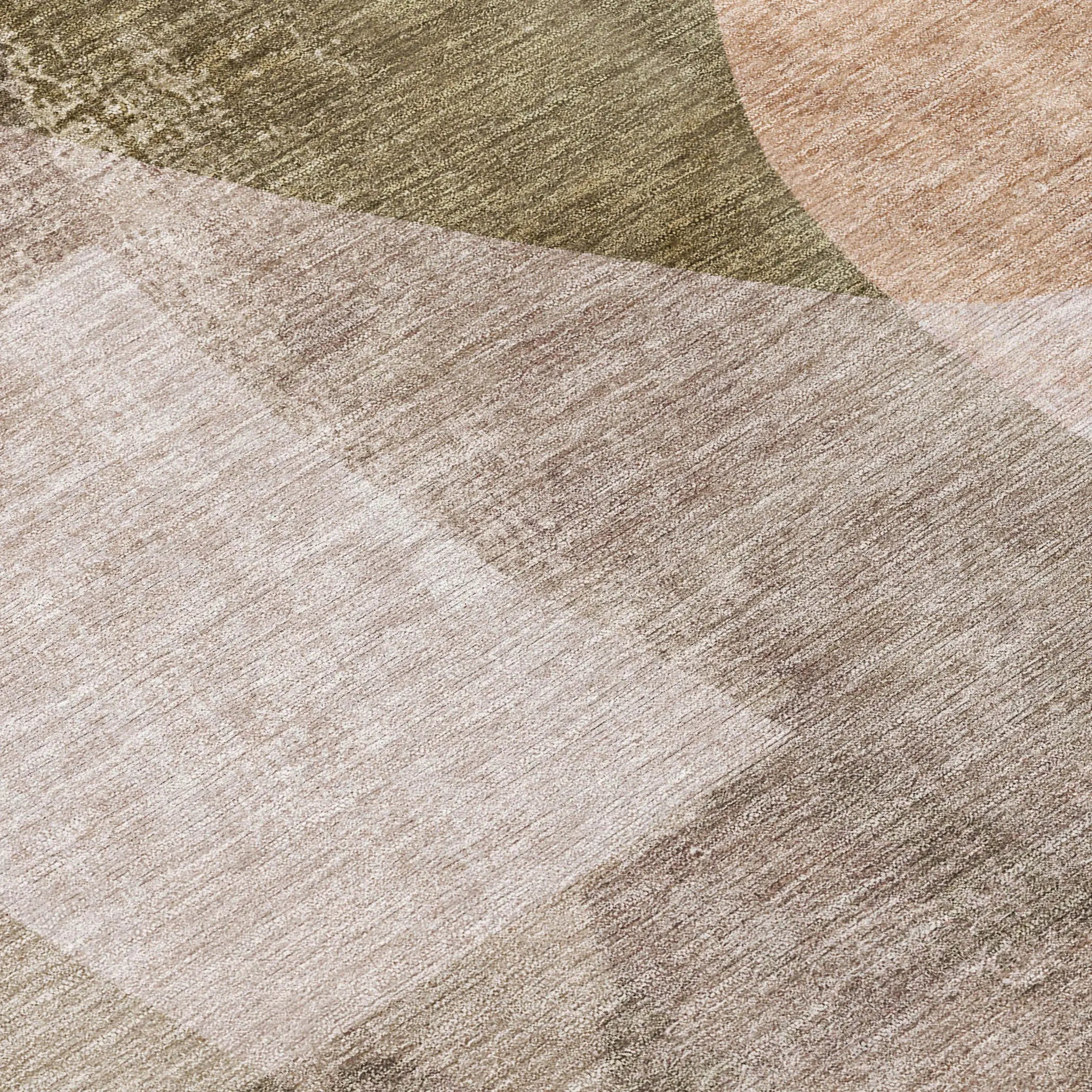 8' X 10' Taupe And Beige Abstract Washable Indoor Outdoor Area Rug Homeroots Outdoor