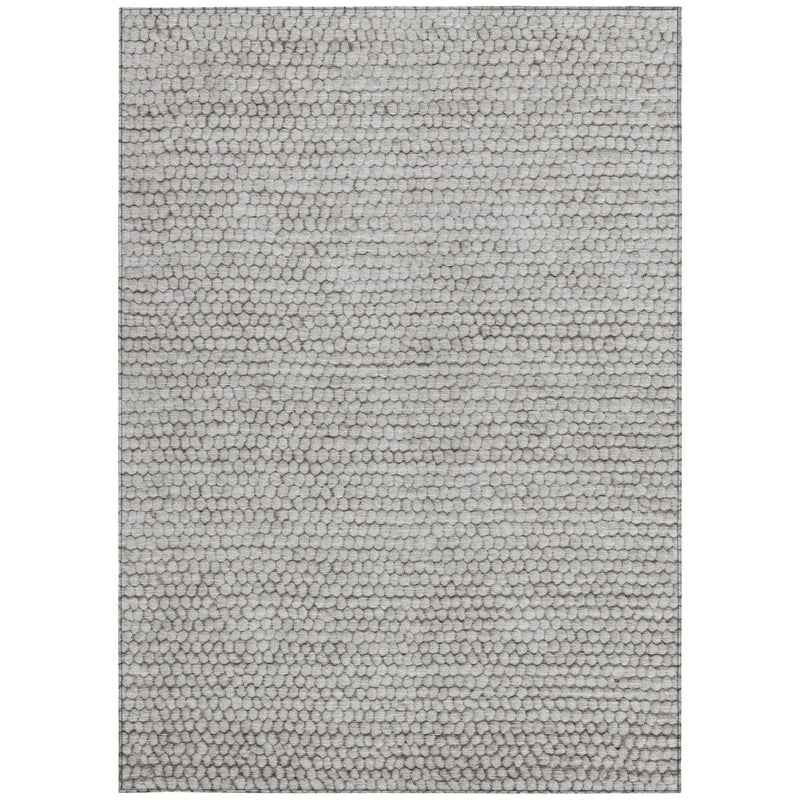 8' X 10' Taupe And Brown Striped Washable Indoor Outdoor Area Rug Homeroots Outdoor