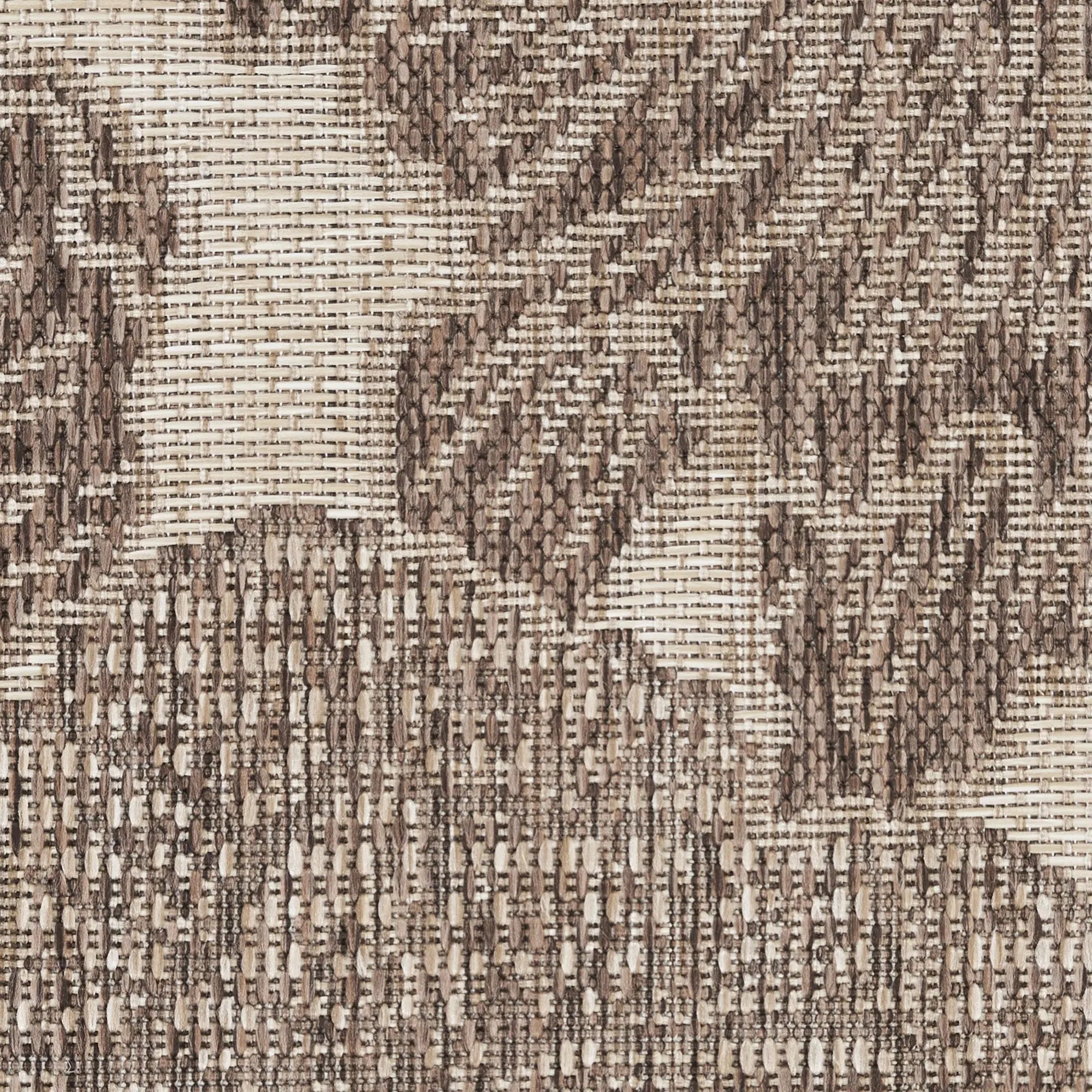 8' X 10' Taupe And Ivory Floral Indoor Outdoor Area Rug Homeroots Outdoor