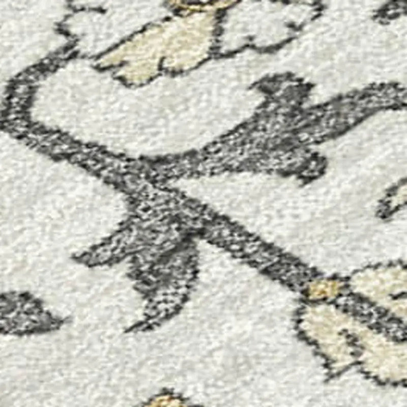 8' X 10' Teal Blue And Ivory Floral Medallion Washable Indoor Outdoor Area Rug Homeroots Outdoor