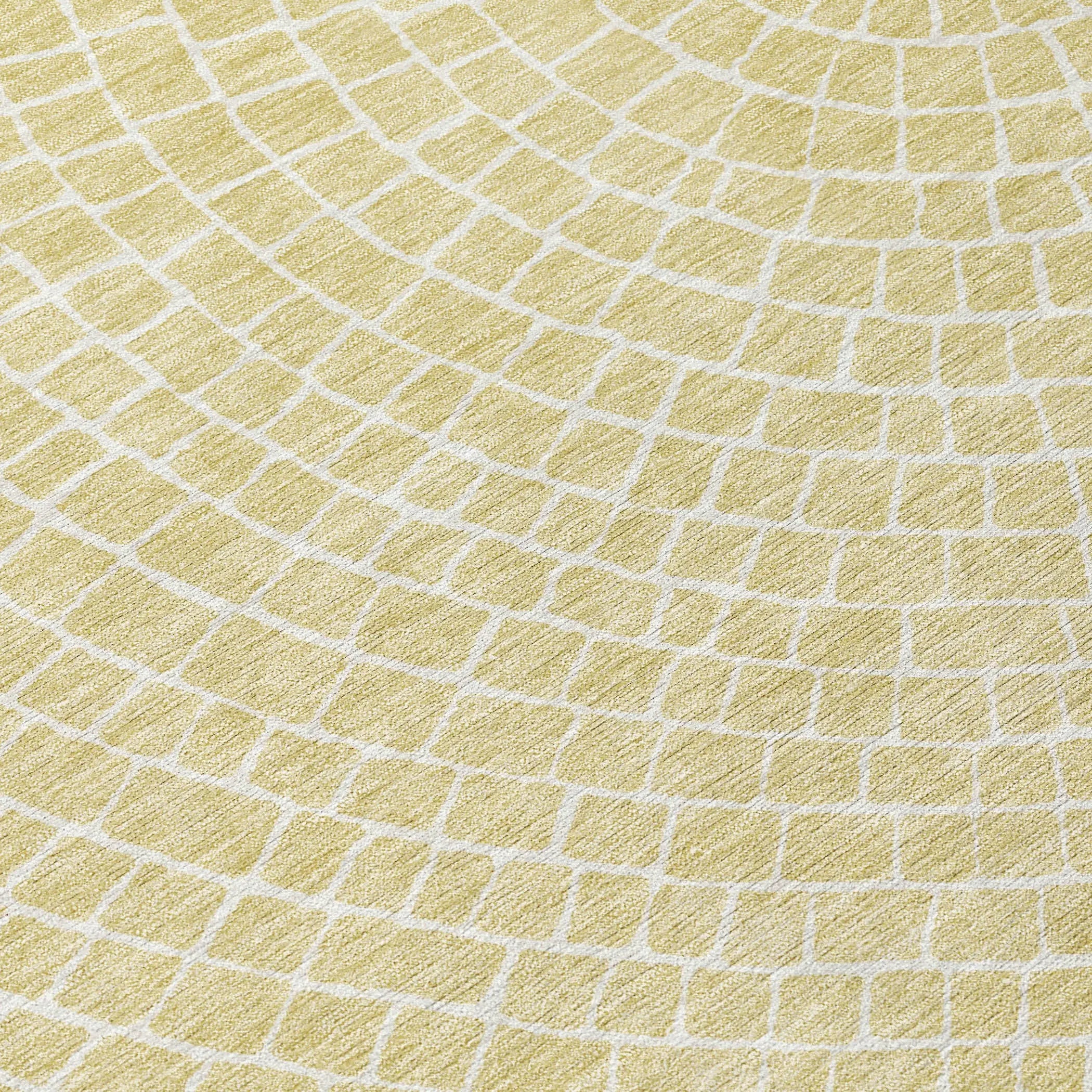 8' X 10' Wheat And Ivory Geometric Washable Indoor Outdoor Area Rug Homeroots Outdoor