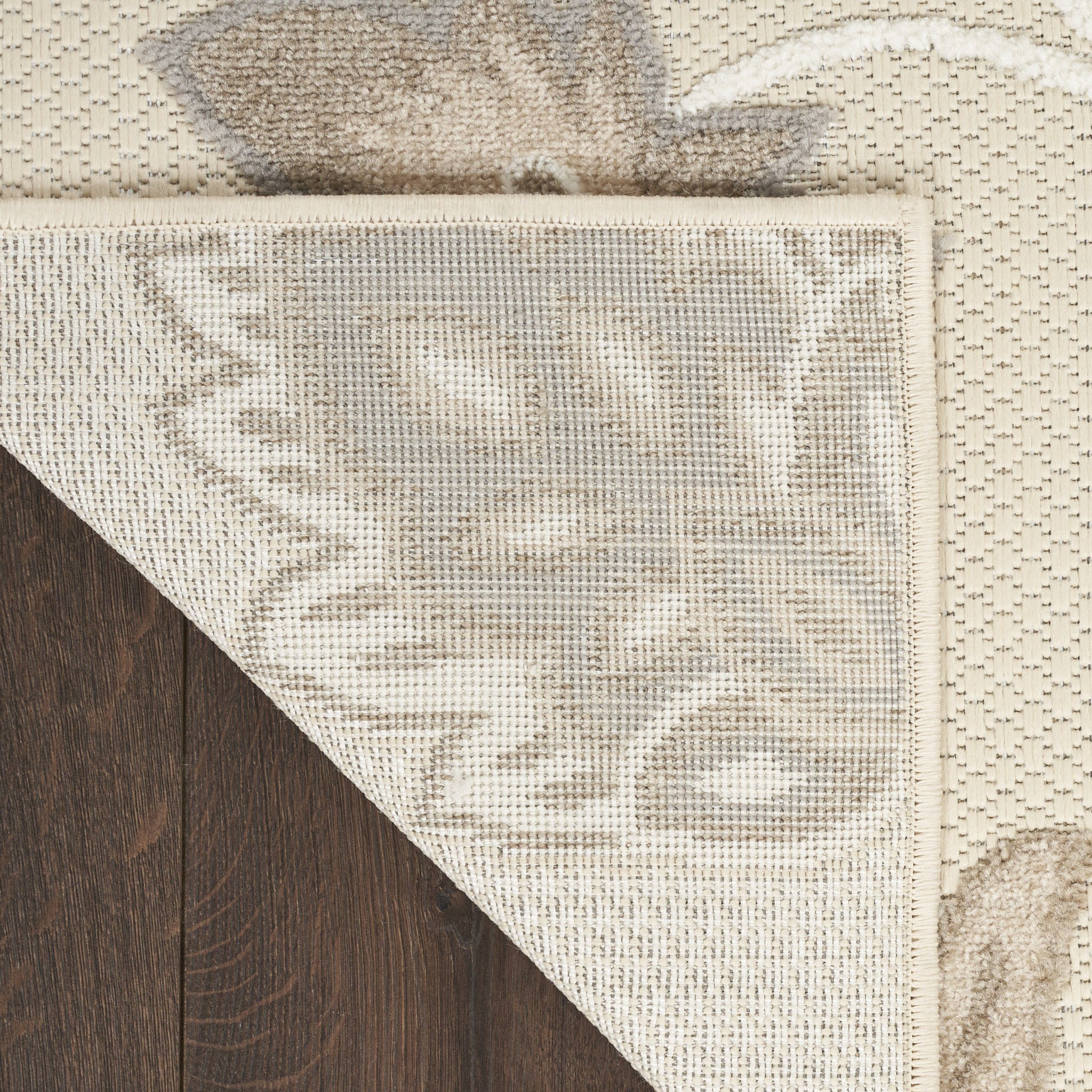 8' X 11' Beige Floral Non Skid Indoor Outdoor Area Rug Homeroots Outdoor