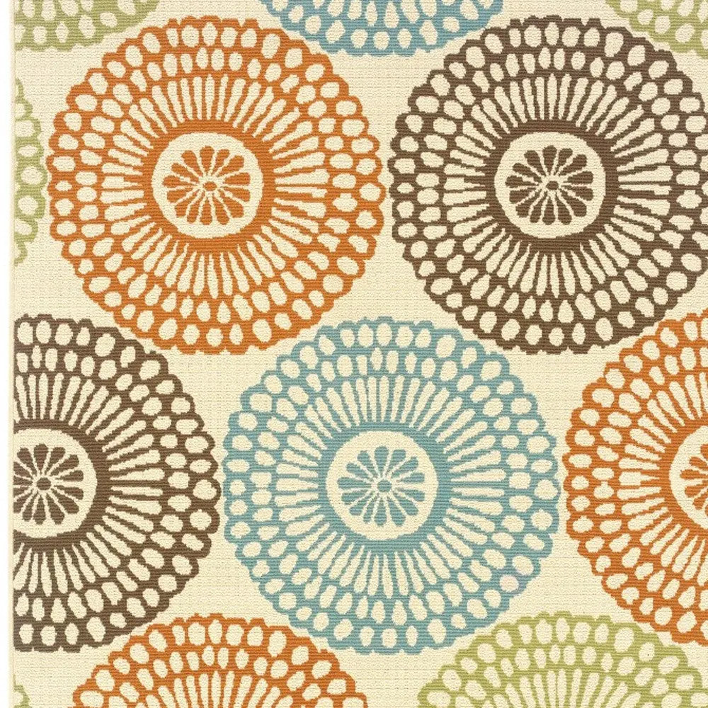 8' X 11' Beige Indoor Outdoor Area Rug Homeroots Outdoor