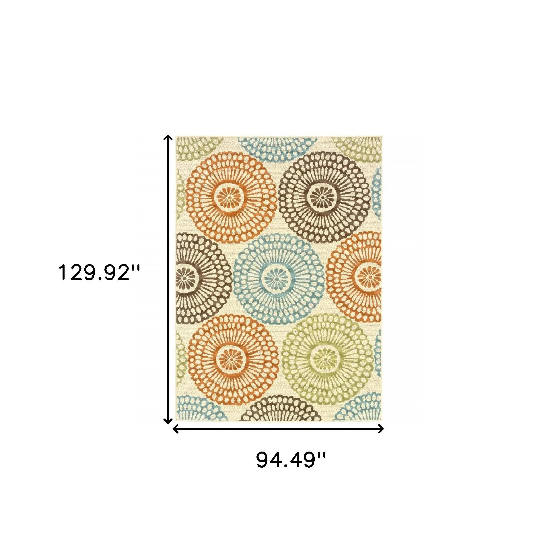 8' X 11' Beige Indoor Outdoor Area Rug Homeroots Outdoor